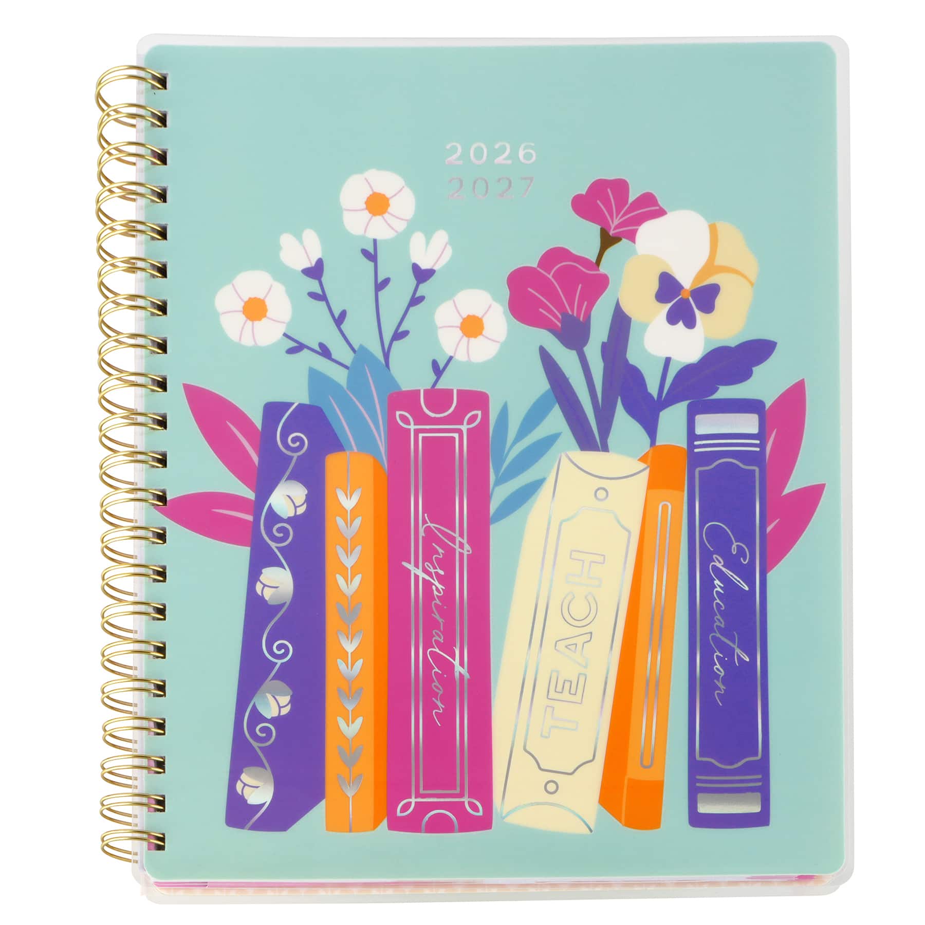 Back to School 9" x 11" 2026-2027 Wire Bound Teacher Planner by Recollections™