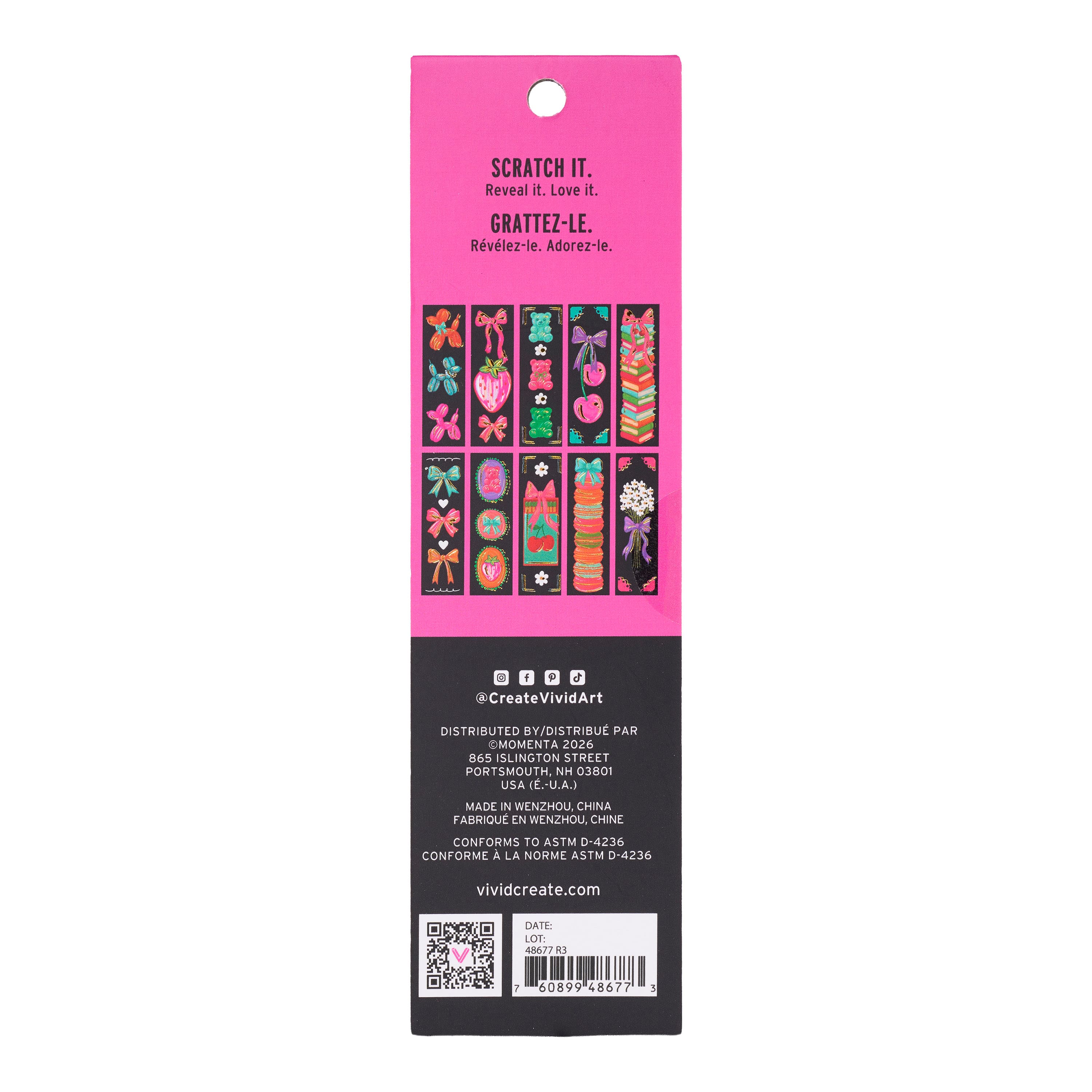Vivid by Brea Reese® Balloon Dog Scratch Art Bookmark Kit