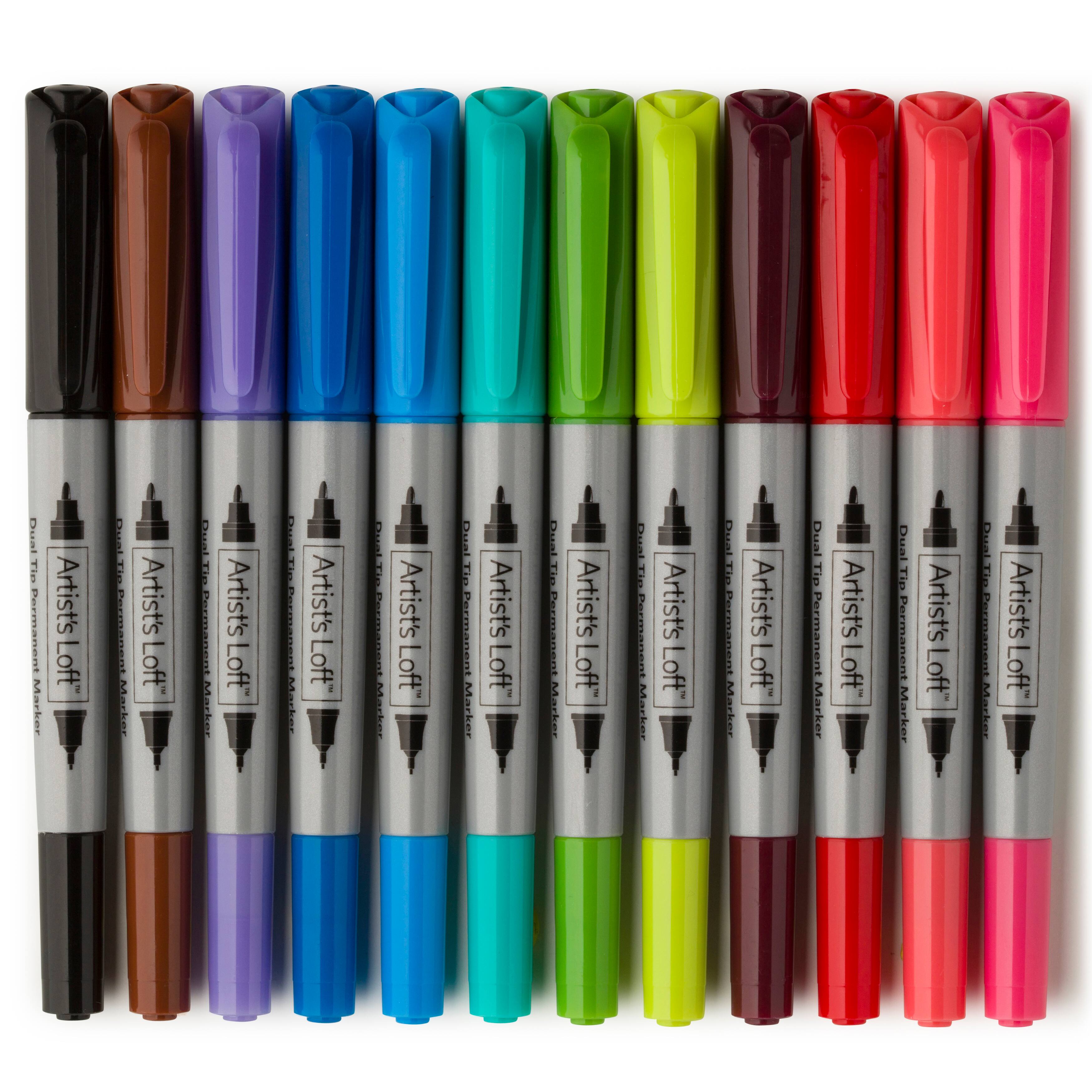 6 Pack: 24 ct. (144 total) Dual Tip Permanent Markers by Artist's Loft™