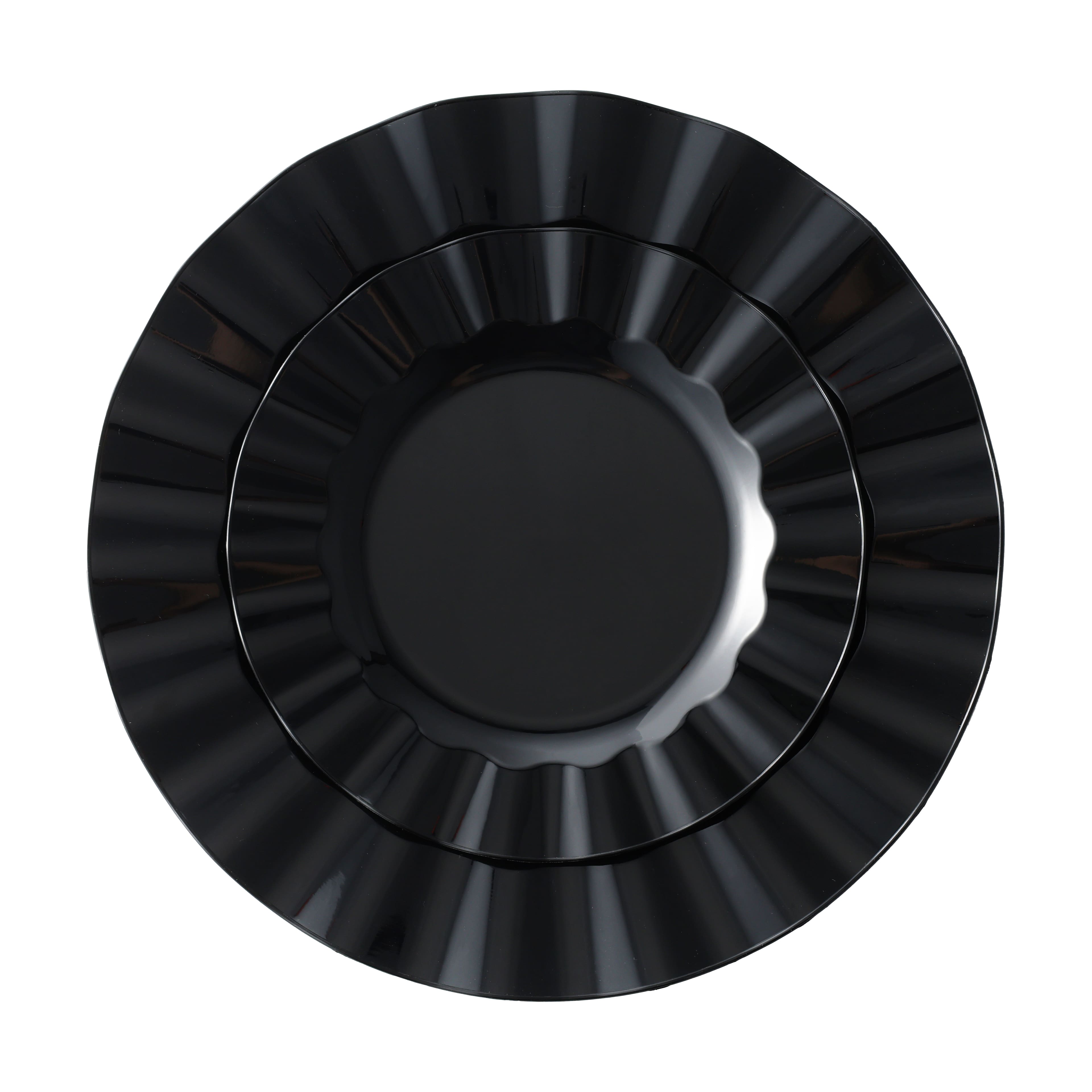 Black Wavy Plate Value Pack by Celebrate It™