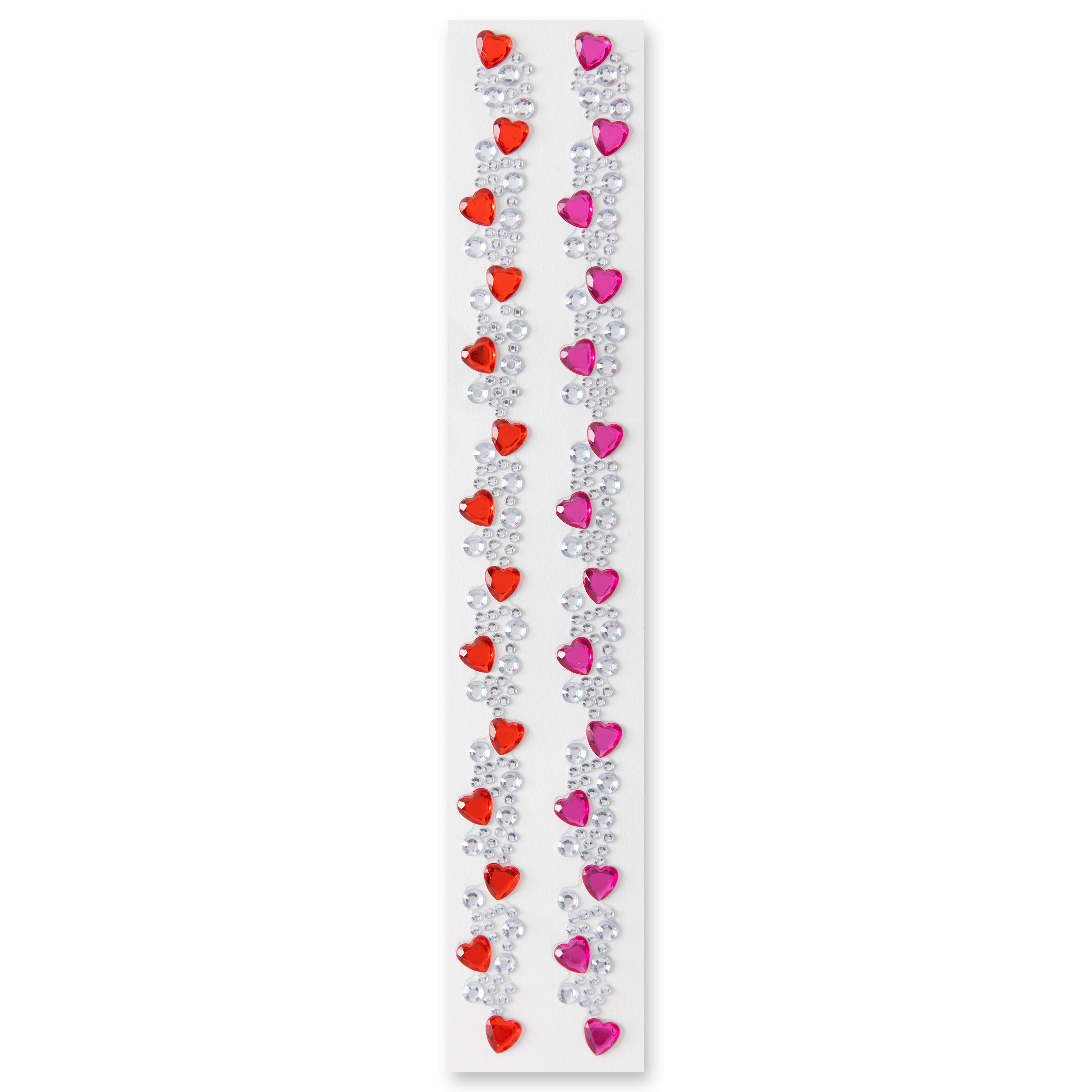 12 Packs: 2 ct. (24 total) Hearts Strip Bling Stickers by Recollections™