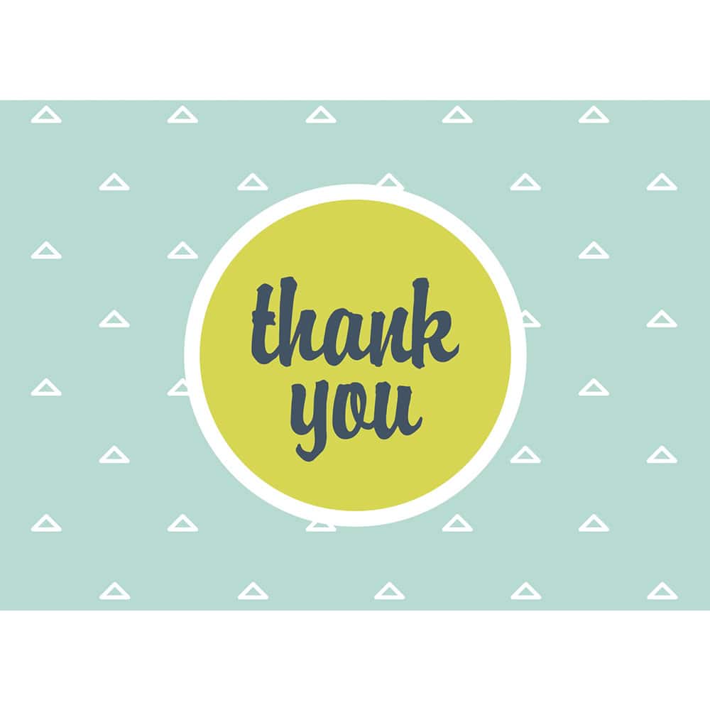 JAM Paper Modern Design Blank Thank You Cards & Envelopes, 36ct.