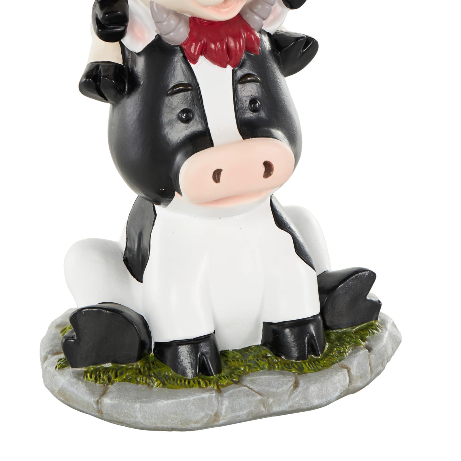 14" Multicolor Farm Animals Stacked Decorative Sculpture