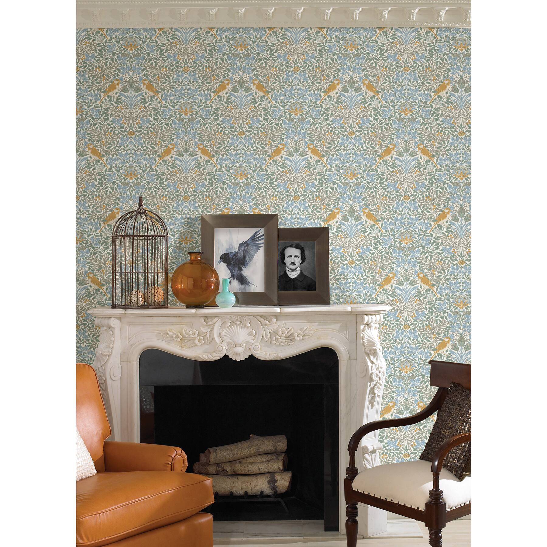 RoomMates Garden Aviary Peel & Stick Wallpaper