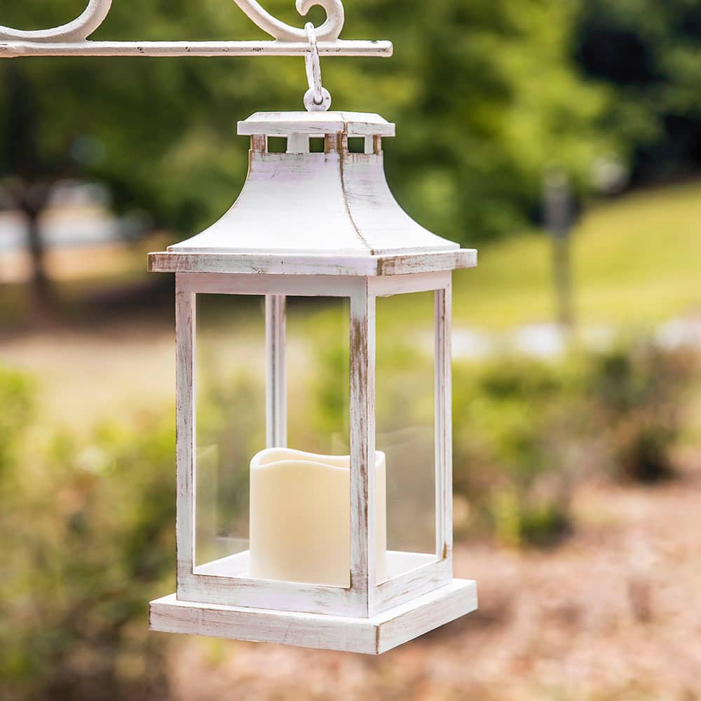 Kate Aspen® Hampton Ivory LED Vintage Decorative Lantern