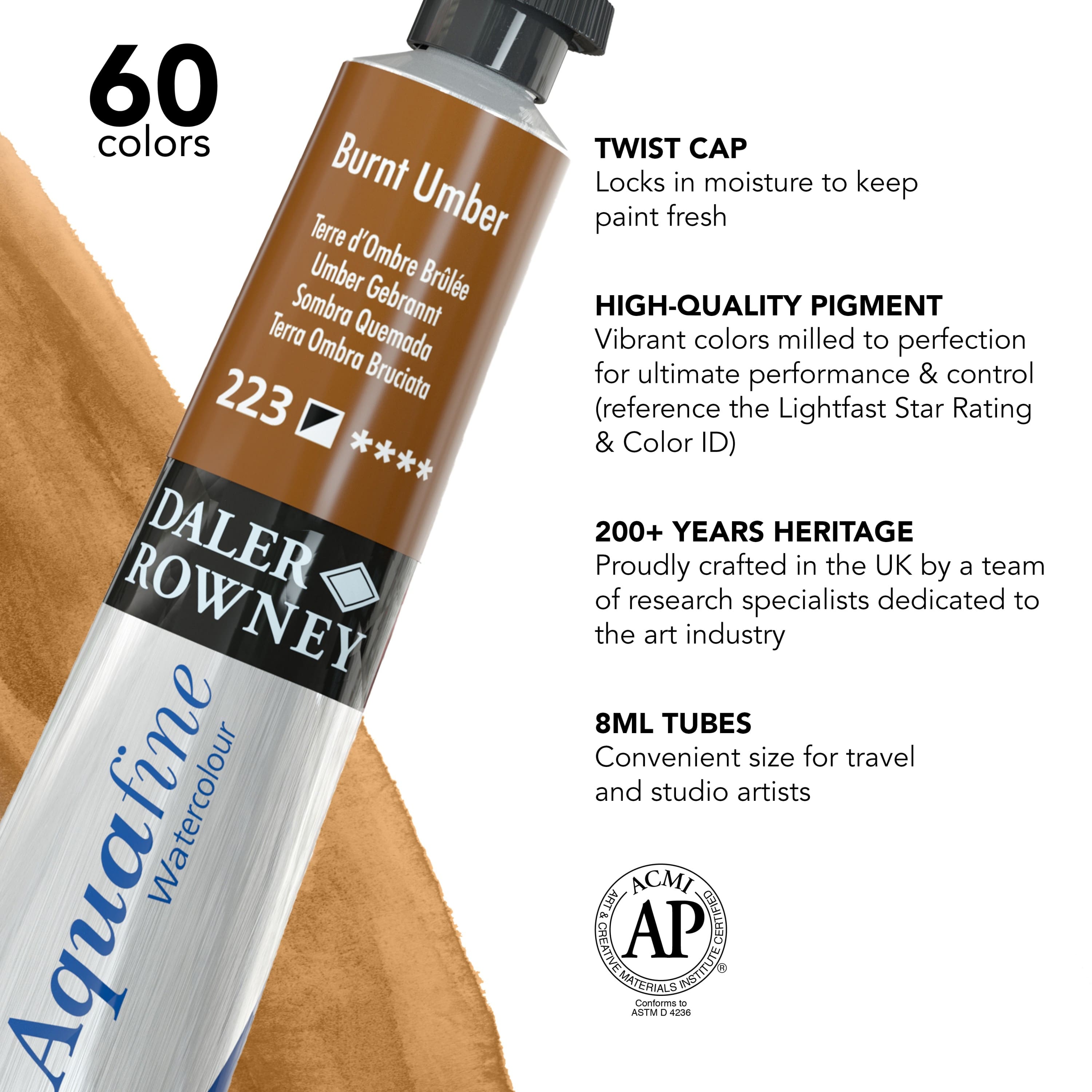 12 Pack: Daler-Rowney® Aquafine Watercolour Paint, 8mL