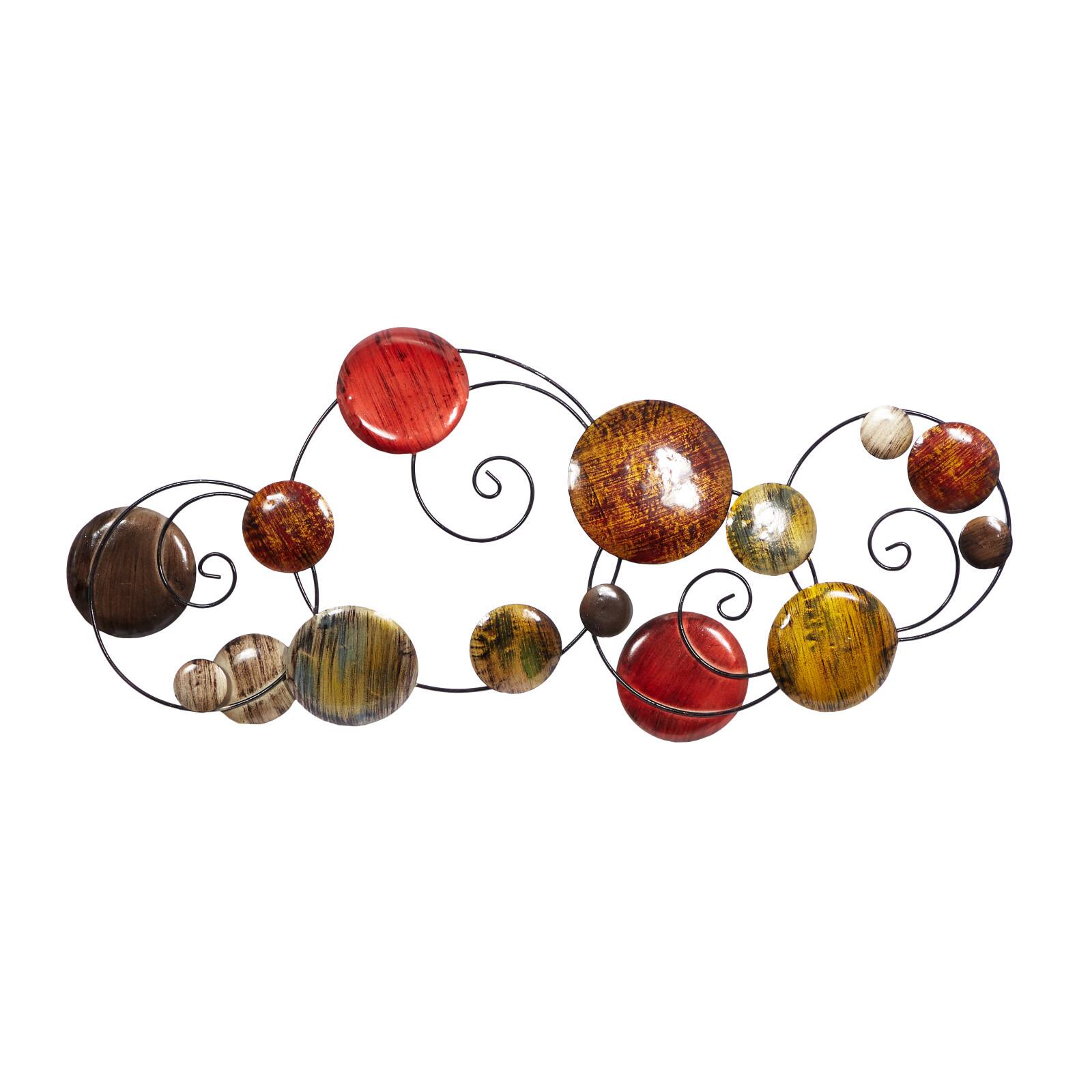 41" Multicolored Contemporary Ornamental Metal Wall Décor