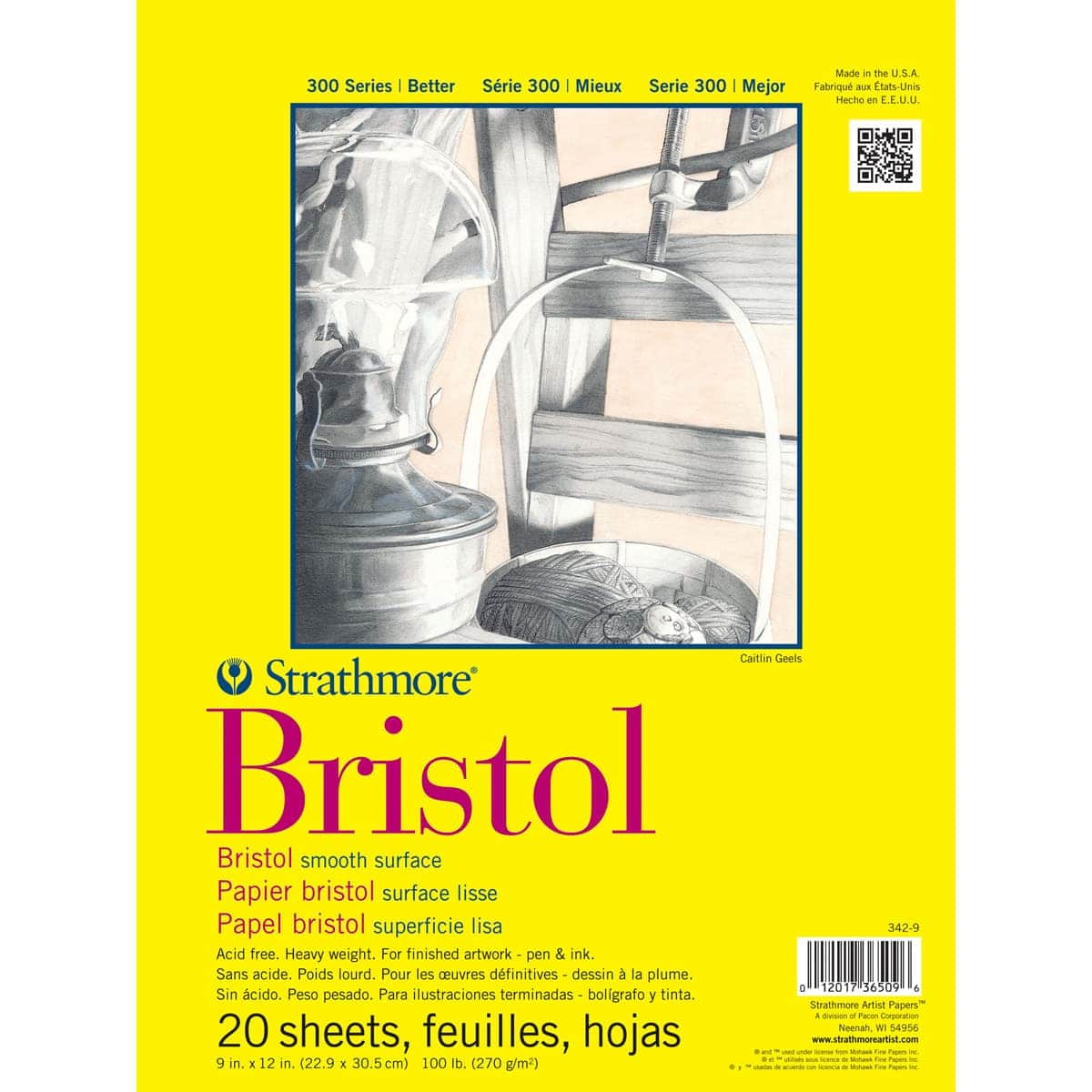 12 Pack: Strathmore® 300 Series Bristol Smooth Pad