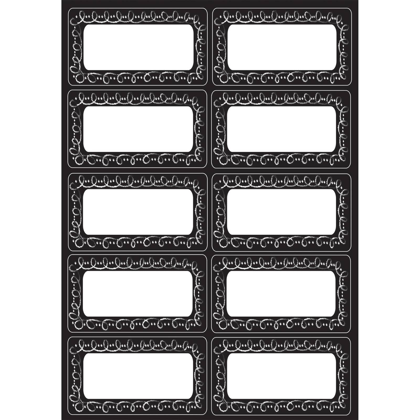 Ashley Productions® Die-Cut Magnetic Chalk Loop Labels 6 Packs of 10