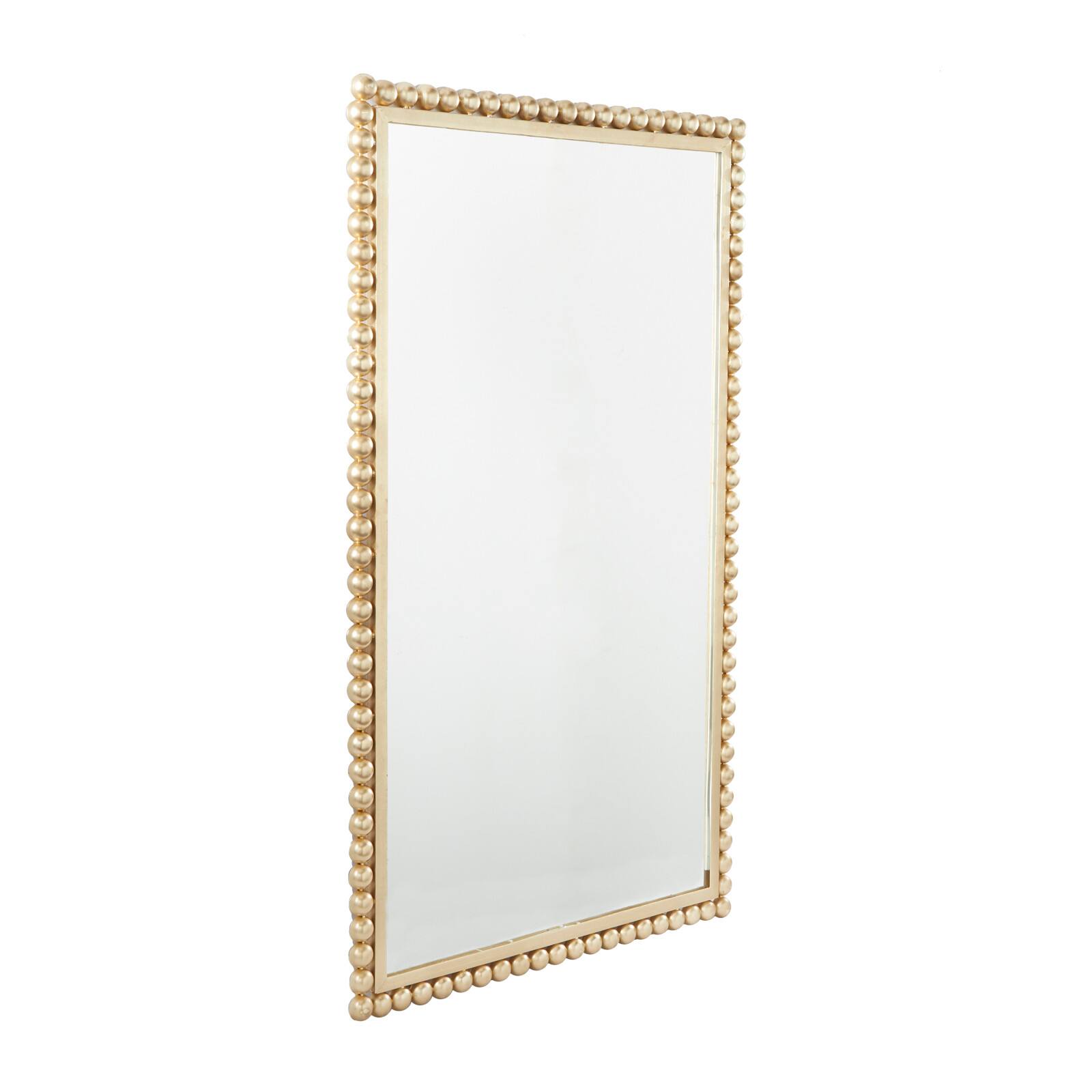 CosmoLiving by Cosmopolitan 40" Beaded Metal Wall Mirror