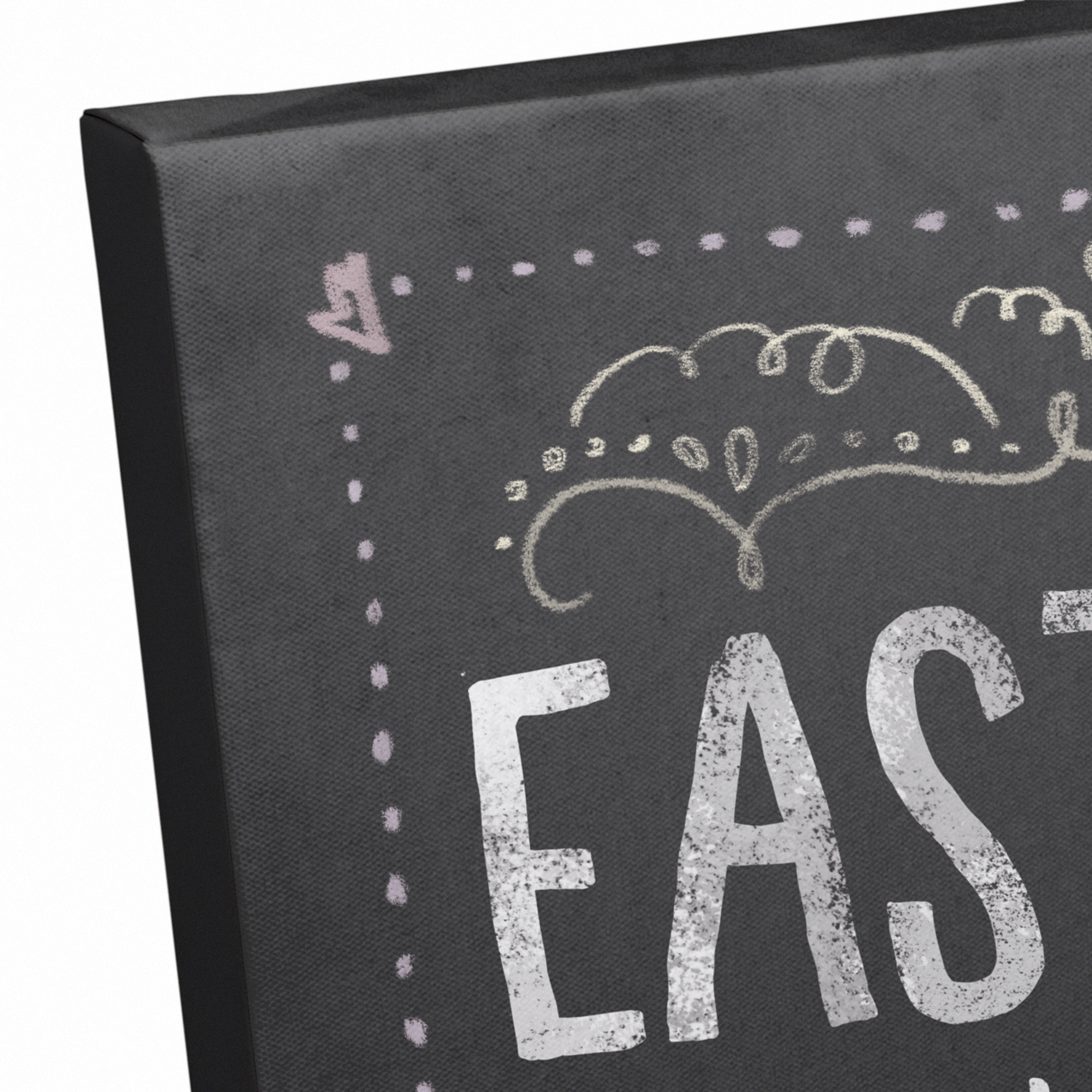 Easter Chalk Canvas Wall Art
