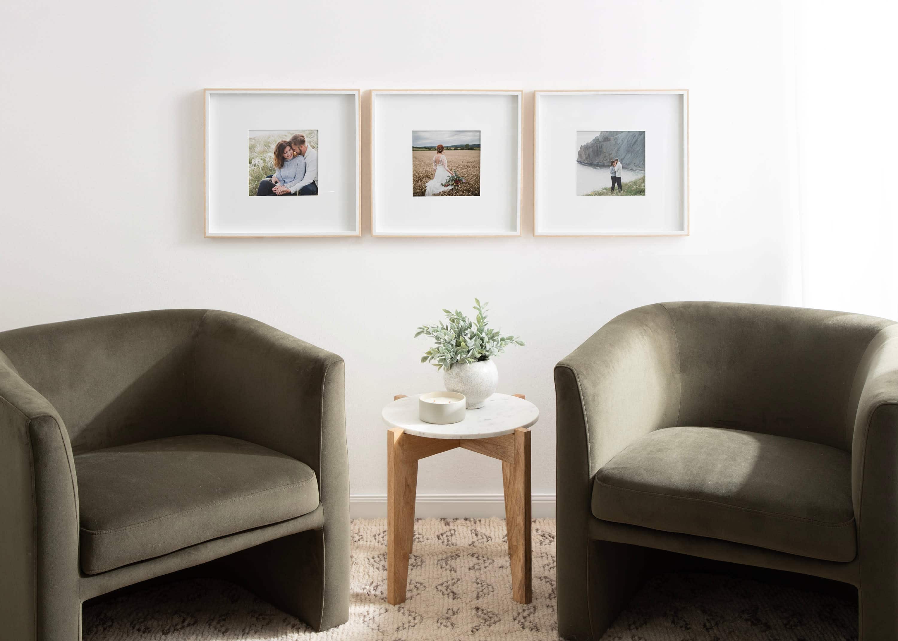 Kate and Laurel Gibson 16" x 16" Photo Frames 8" x 8" with Mat