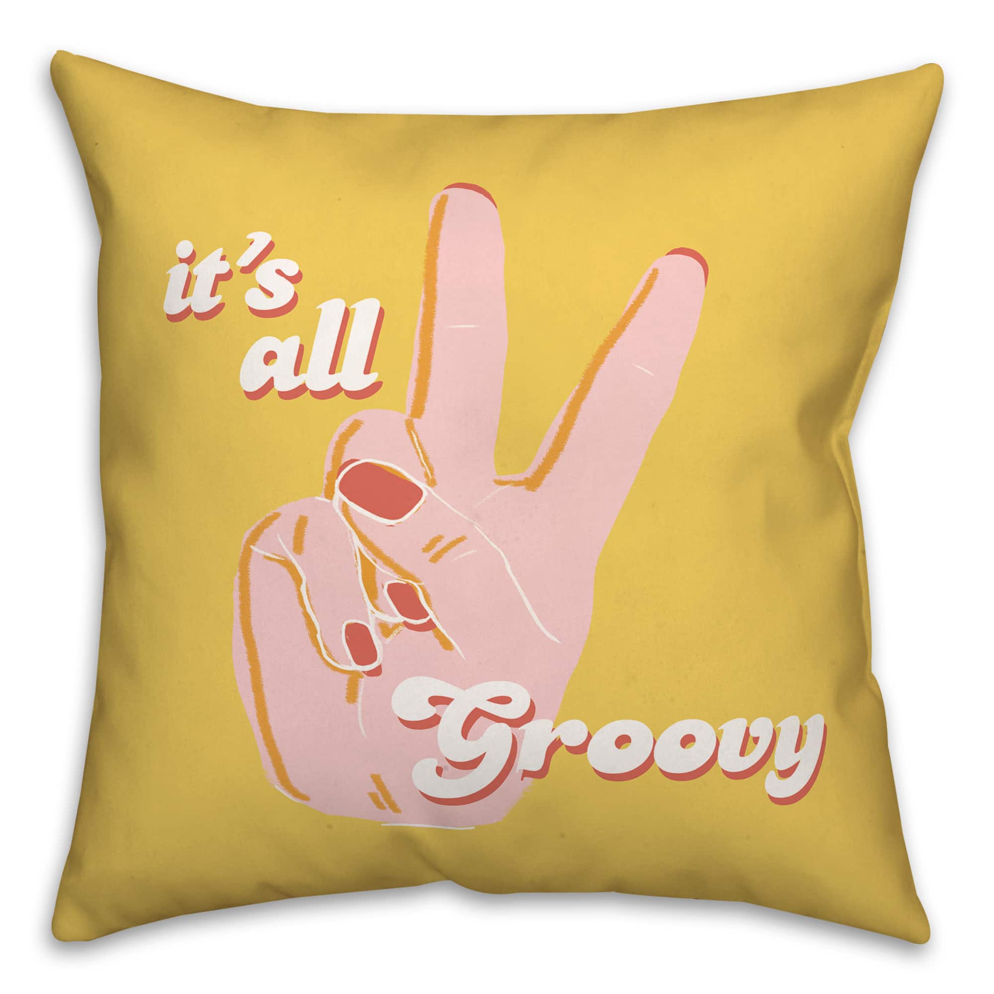 It's All Groovy Throw Pillow