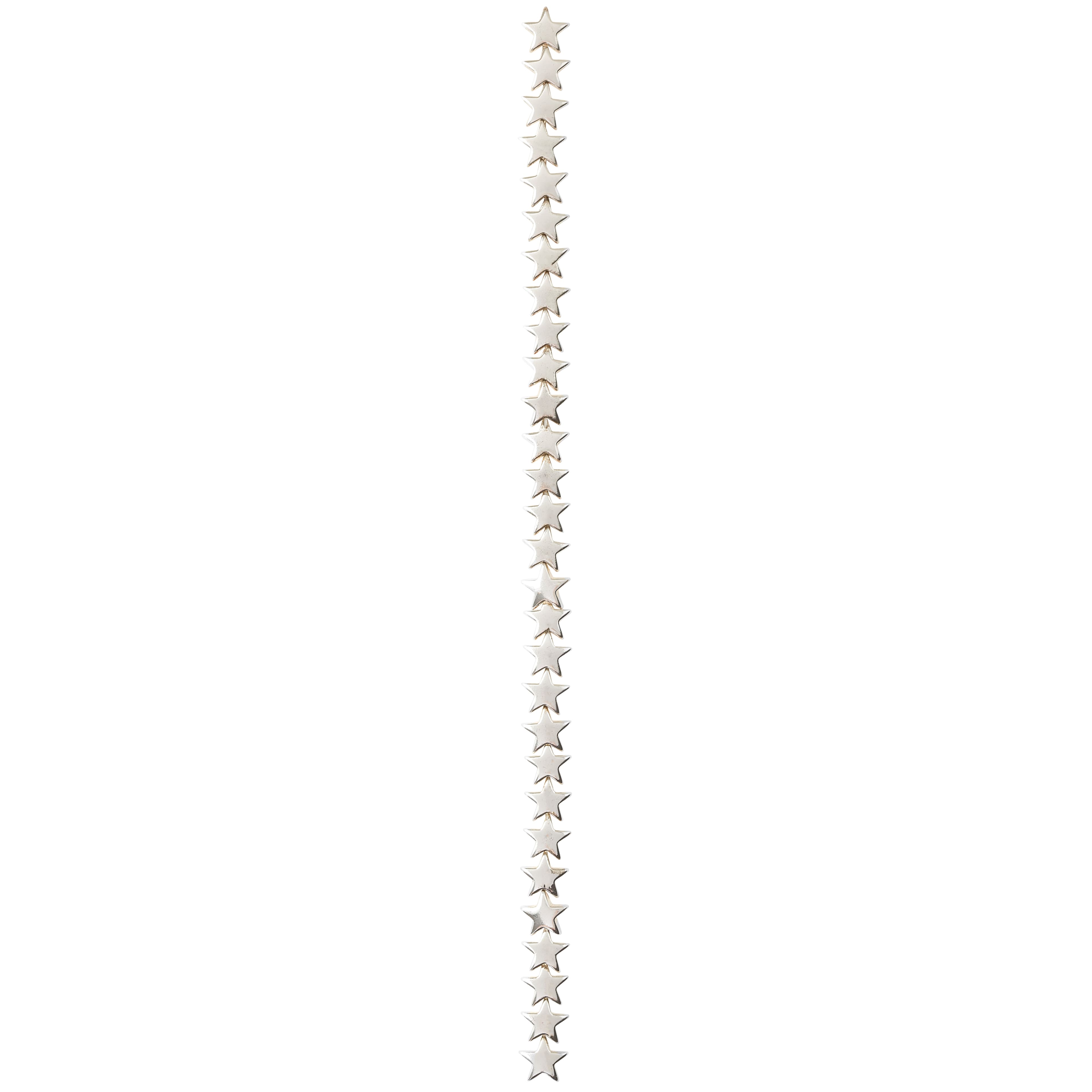 12 Pack: Silver Hematite Star Beads, 8mm by Bead Landing™