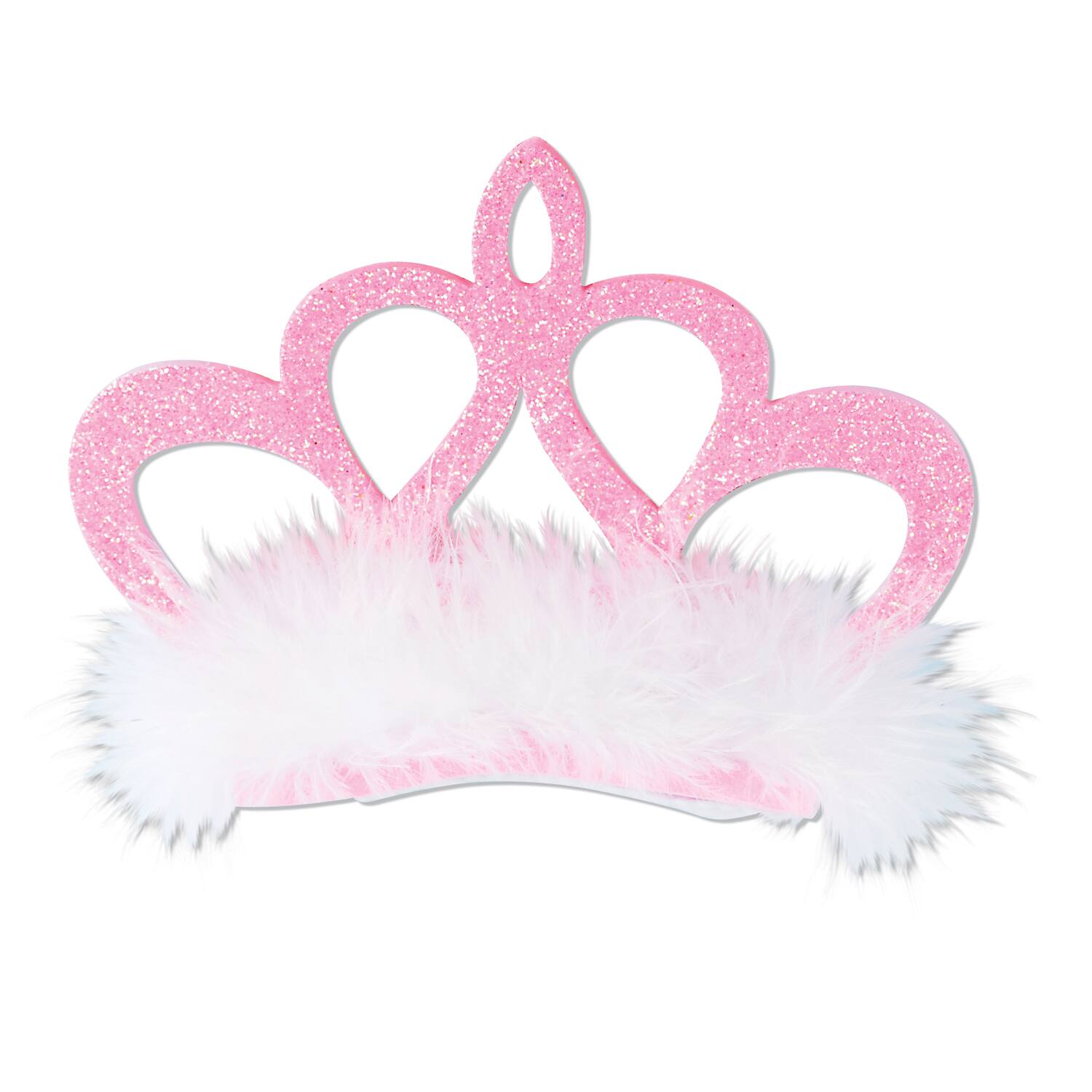 Beistle Adult Pink Crown Hair Clips, 2ct.