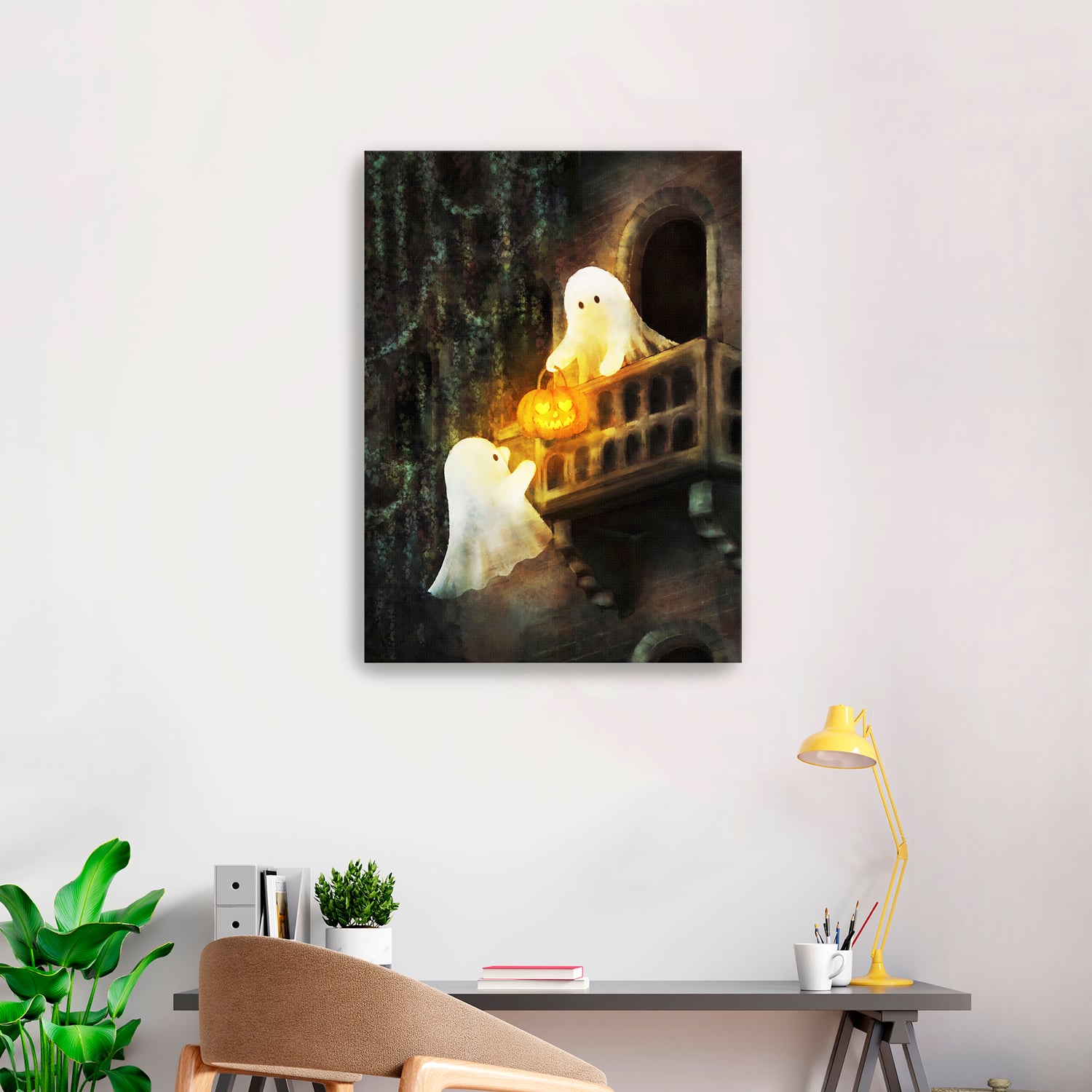 Lumaprints Ghostly Sweethearts Canvas Giclée Art