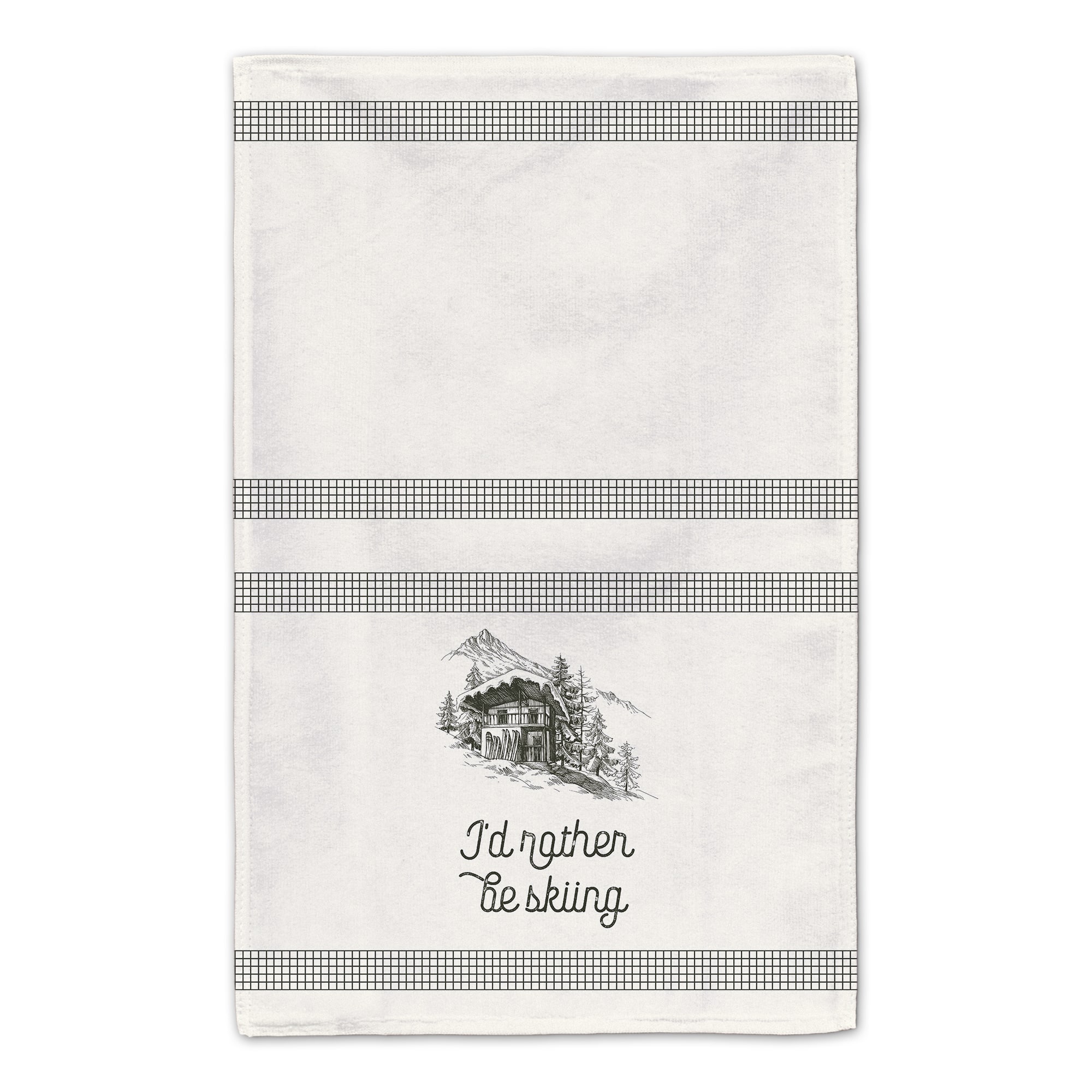 Rather Be Skiing Cabin Tea Towels - Set of 2