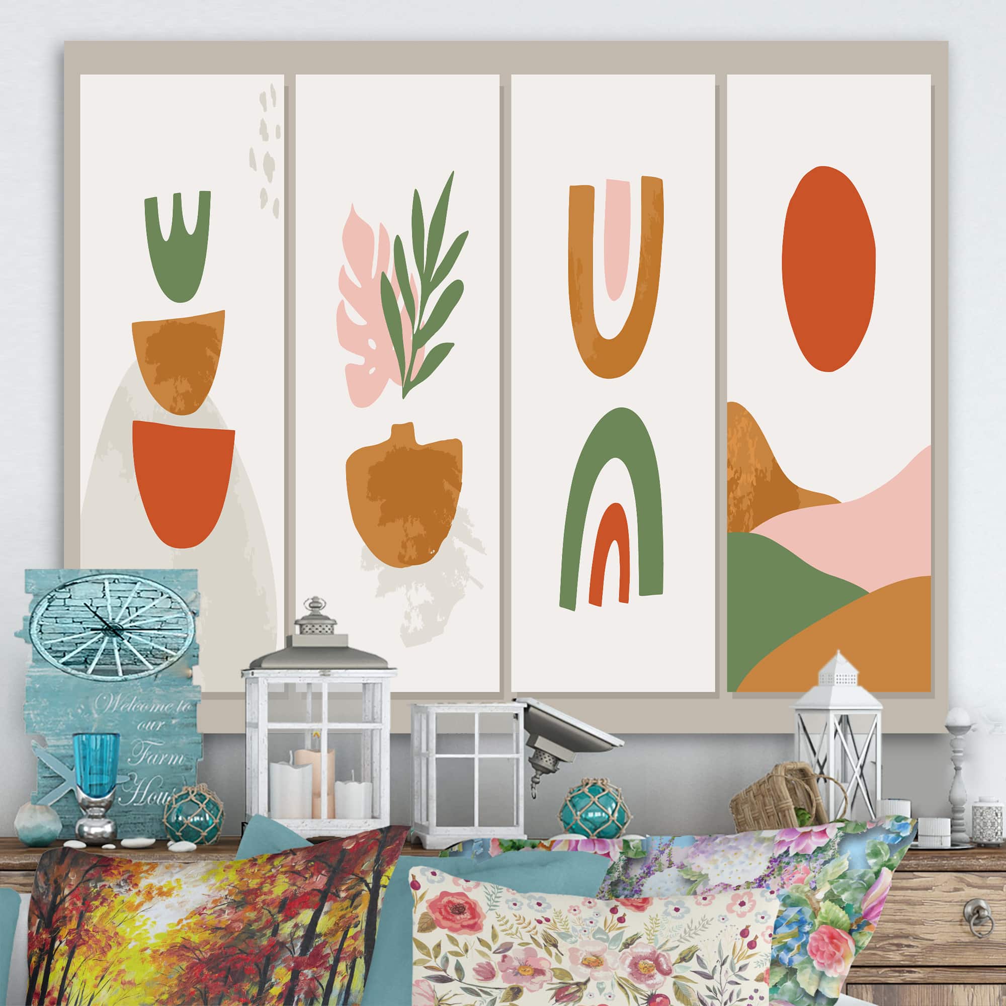 Designart - Minimalistic Compostion of Organic Shapes VI
