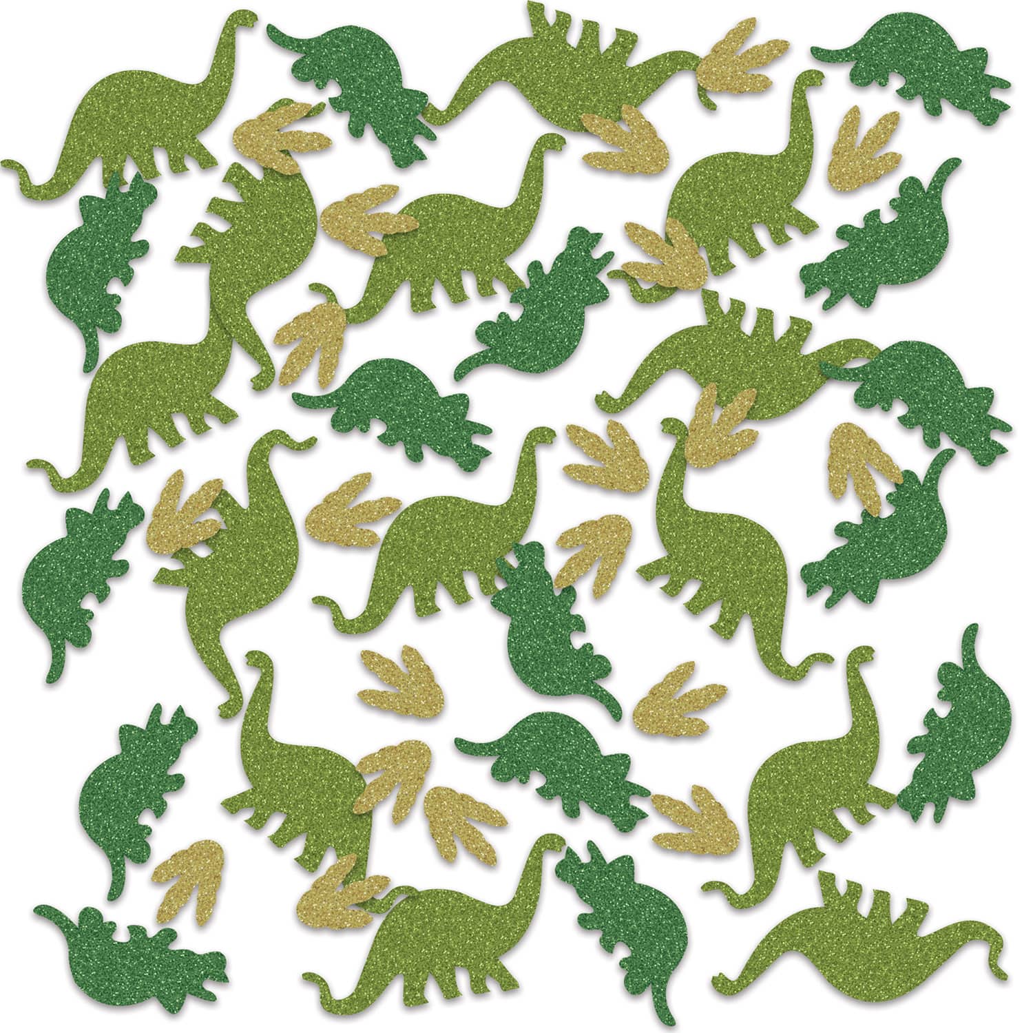 Beistle 1oz. Green Dinosaur Deluxe Sparkle Confetti
