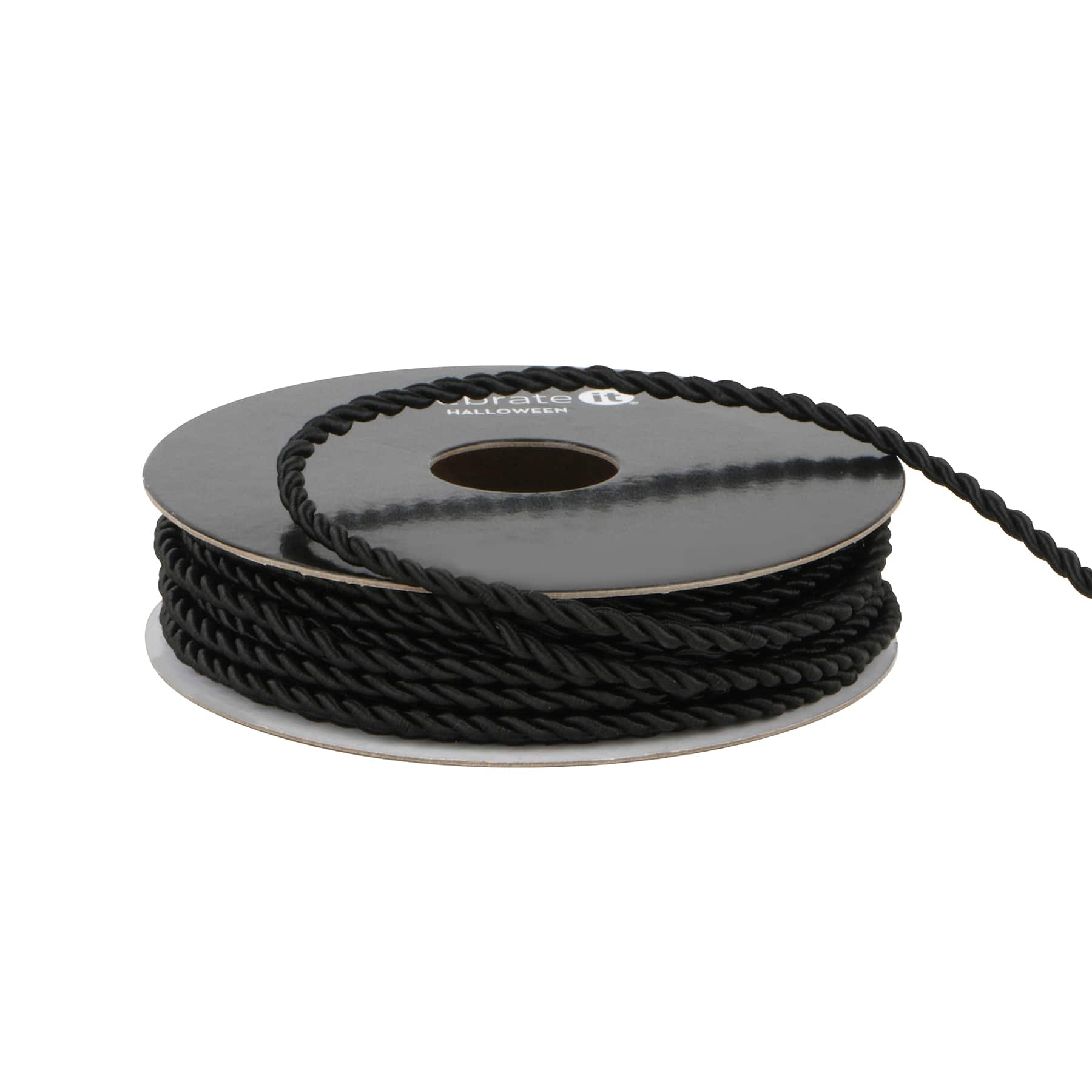 1/8" x 4yd. Black Twist Cording Ribbon by Celebrate It®