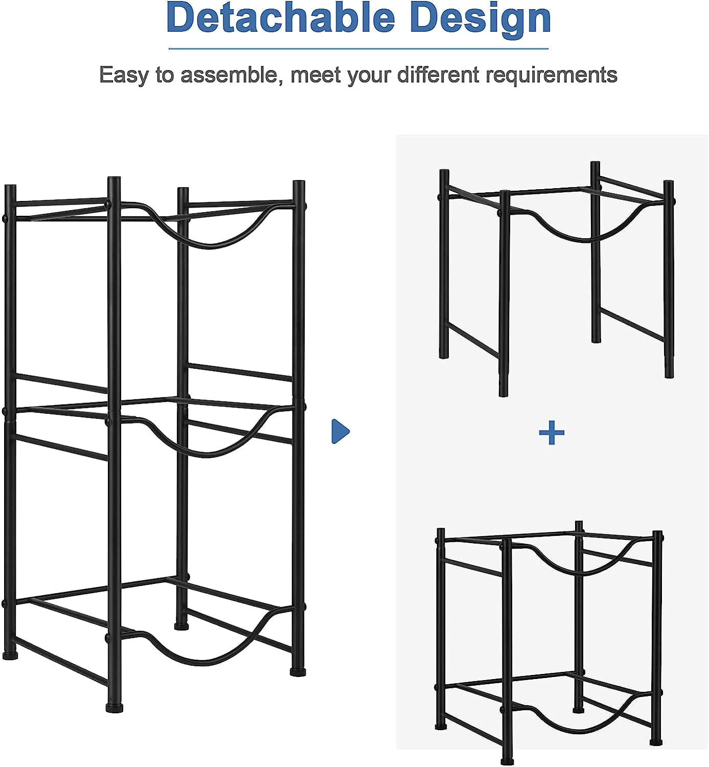 NEX™ 3-Tier 5-Gallon Black Water Jug Storage Rack