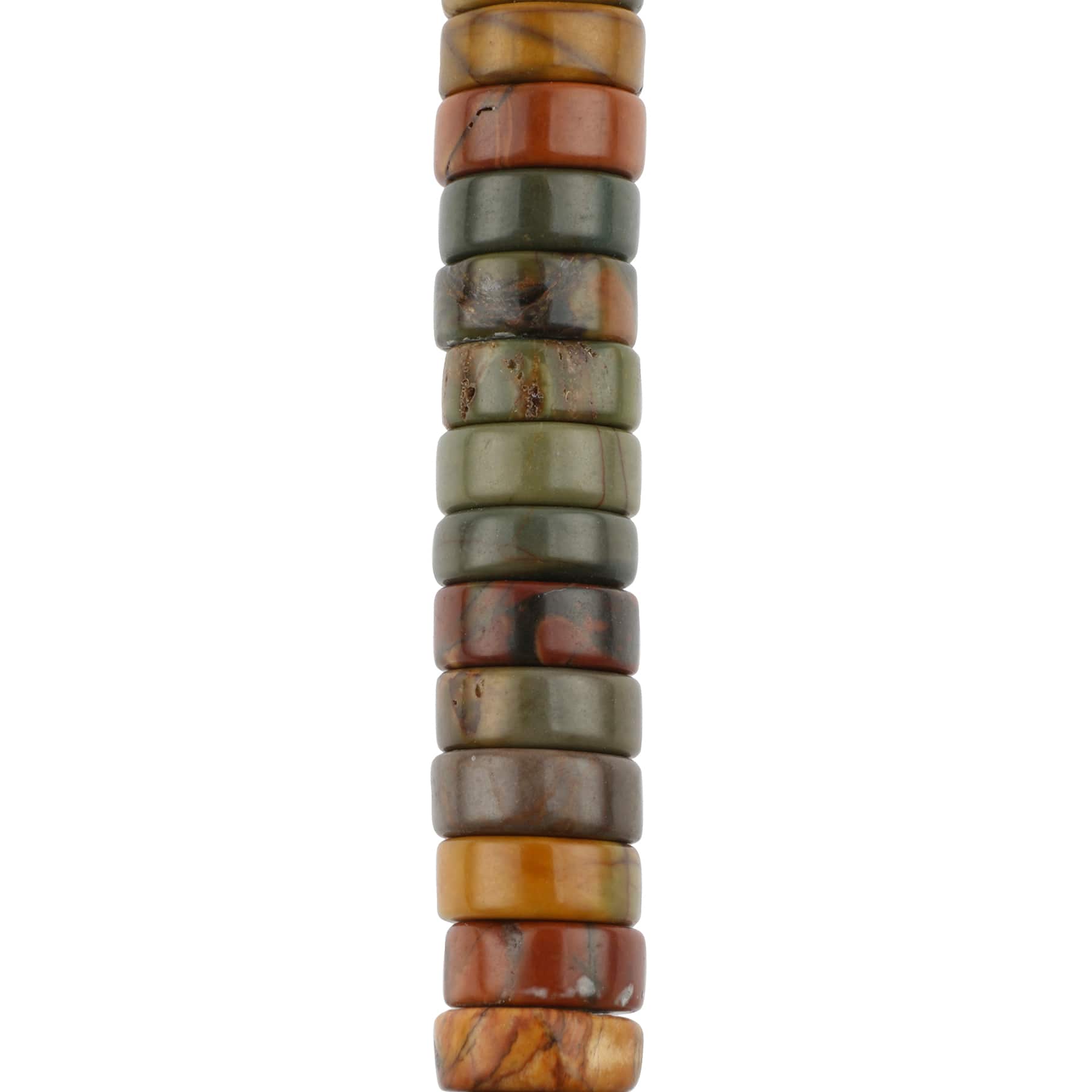 12 Pack: Picasso Jasper Heishi Beads by Bead Landing™