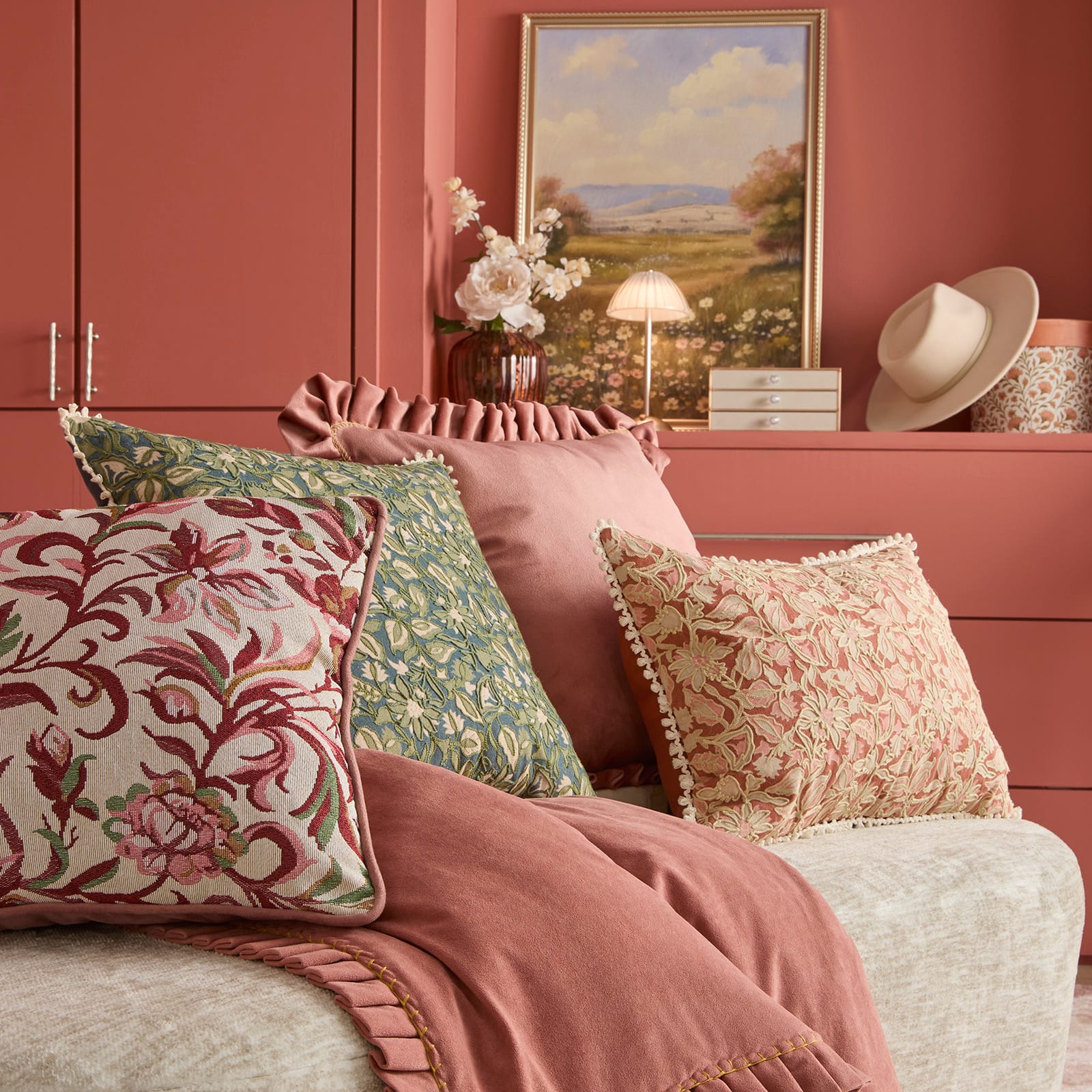 20" Pink Velvet Pillow by Ashland®