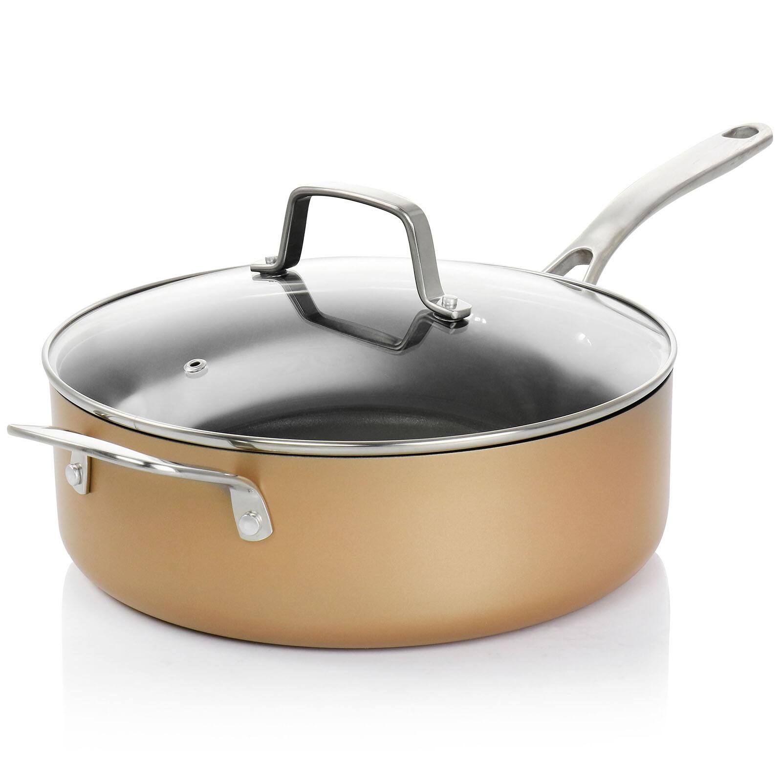 Martha Stewart Copper 12 Piece Hard Anodized Nonstick Aluminum Cookware Set