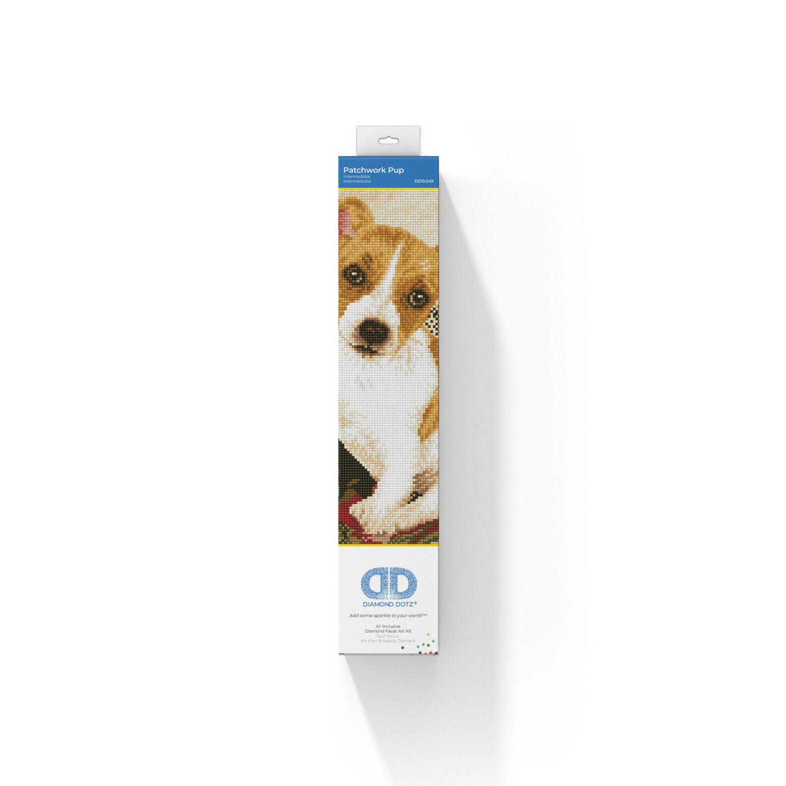 Diamond Dotz® Patchwork Pup Diamond Painting Kit