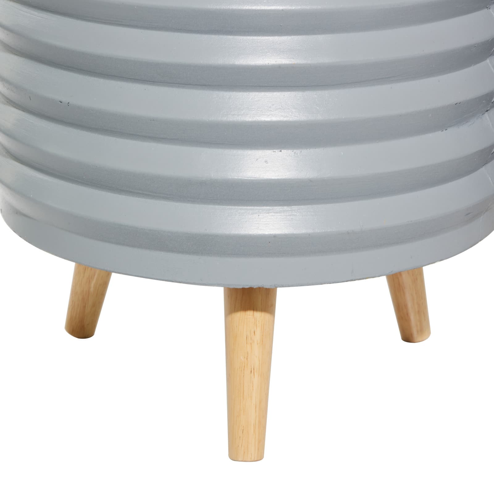 Set of 3 Grey MgO Contemporary Planter 18", 16", 14"