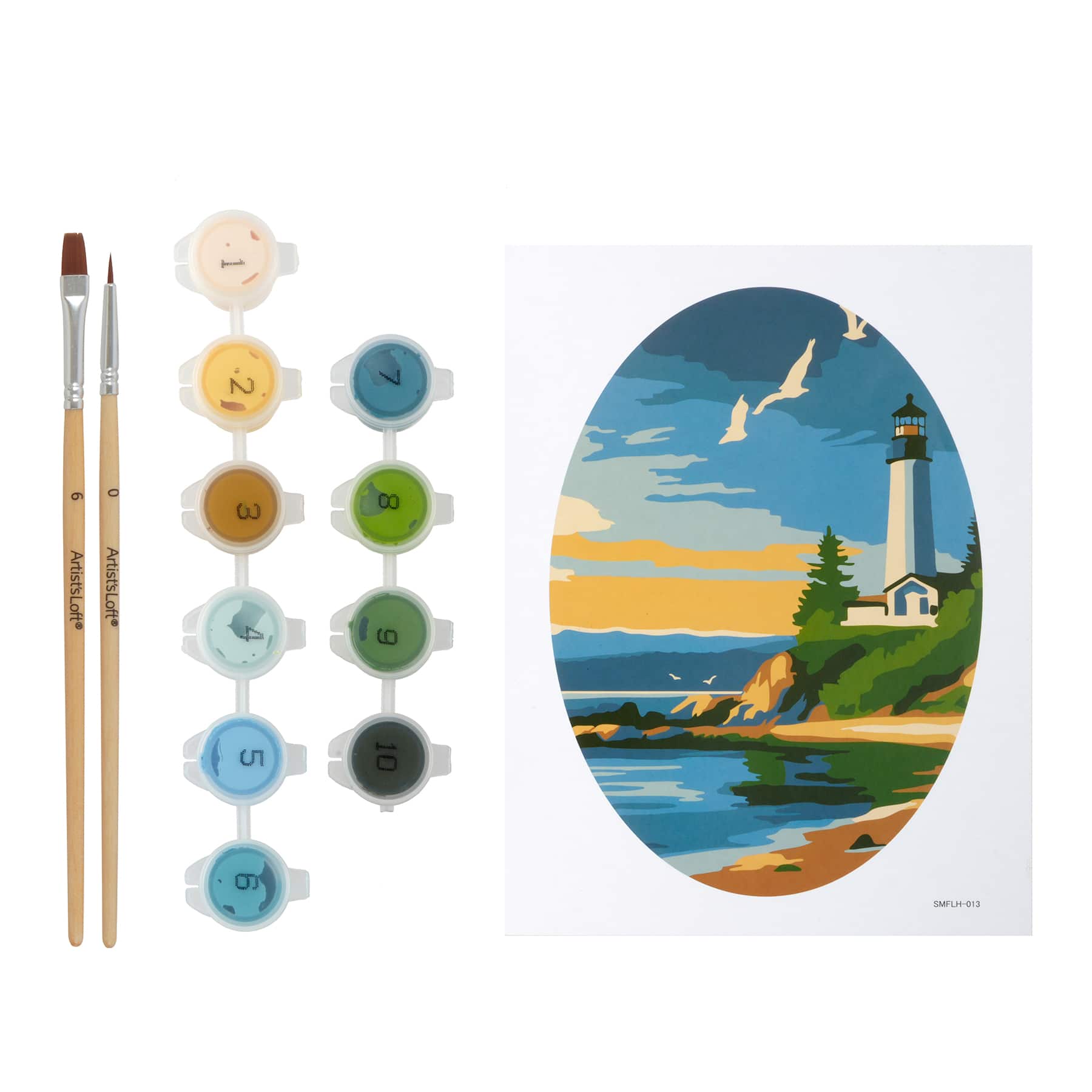Lighthouse Paint-by-Number Framed Mini Kit by Artist's Loft®