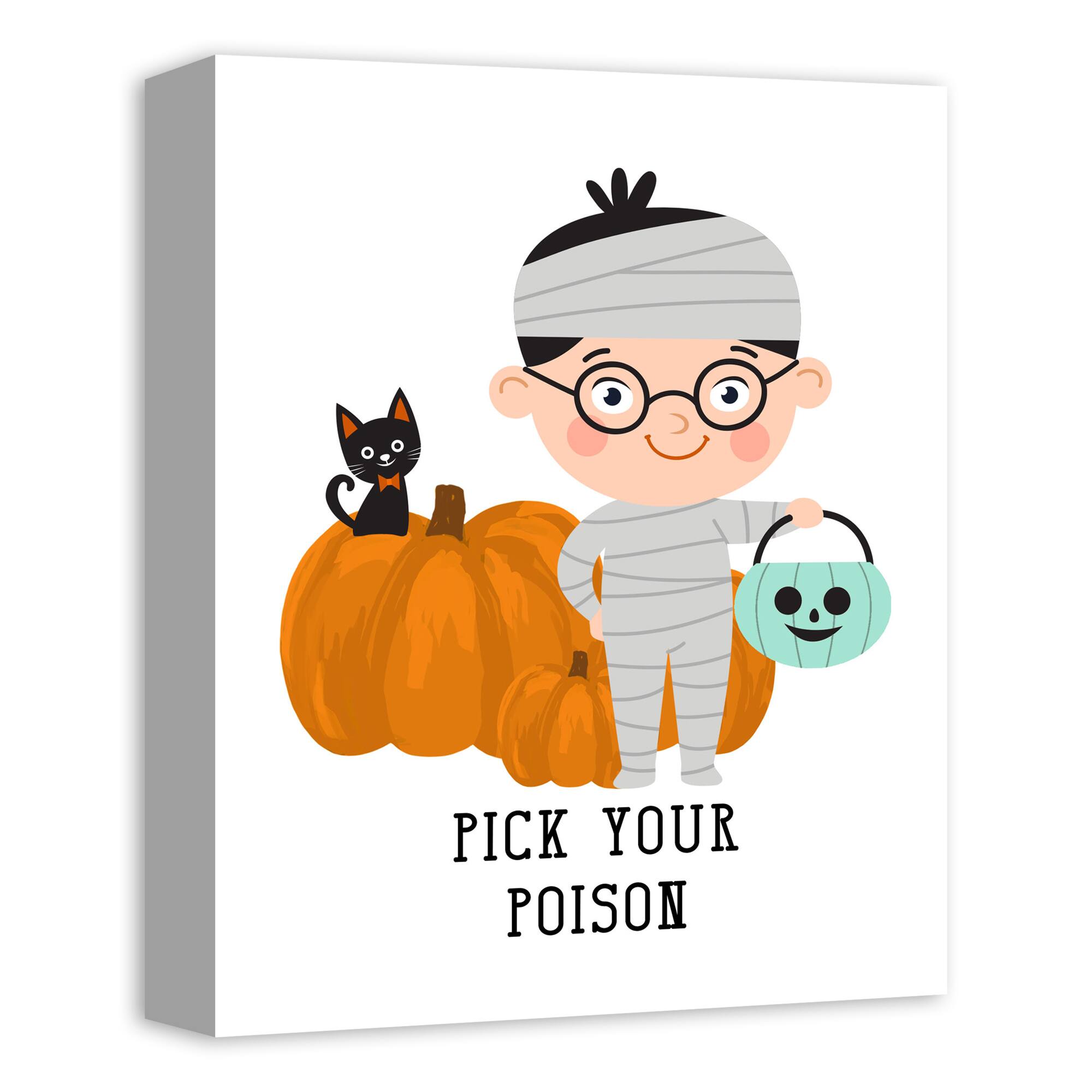 Pick Your Poison Mummy Canvas Wall Art