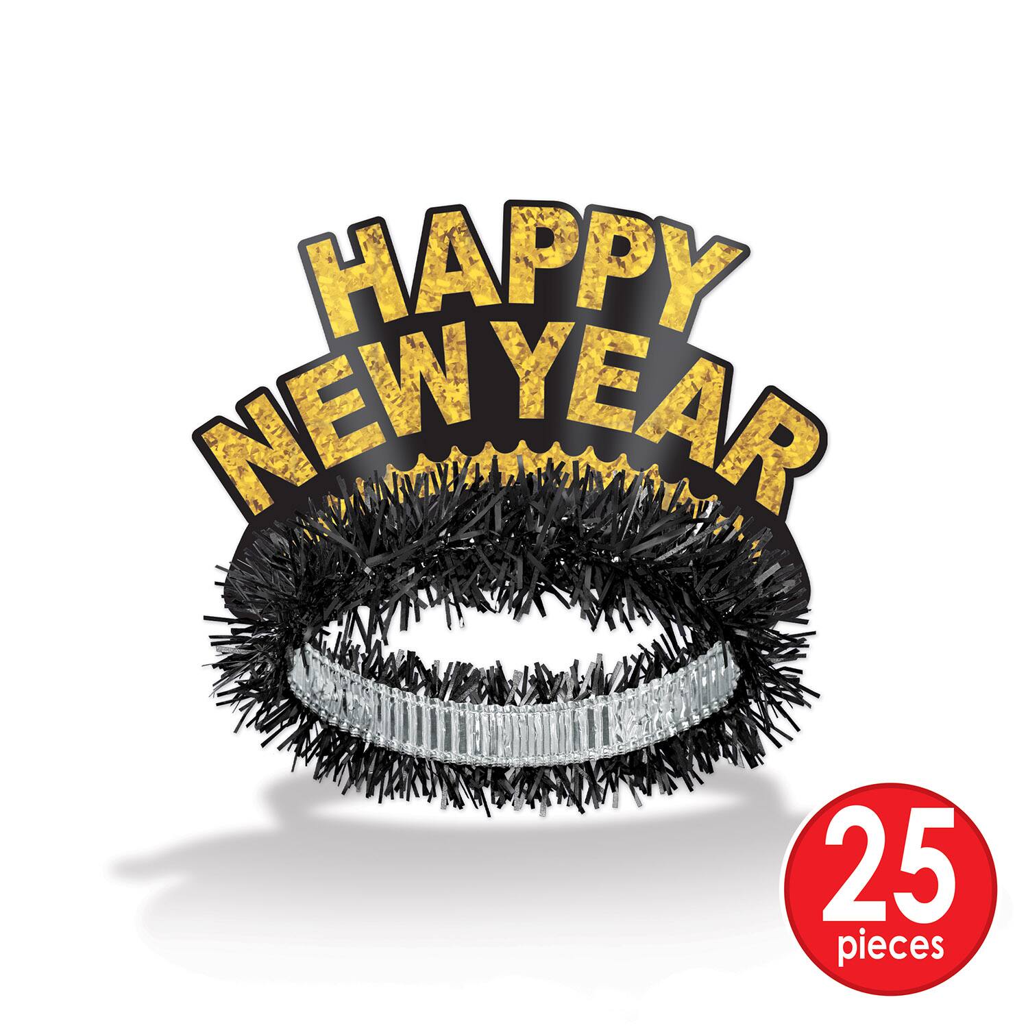 Beistle Black & Gold New Year Legacy Party Favor Kit for 50