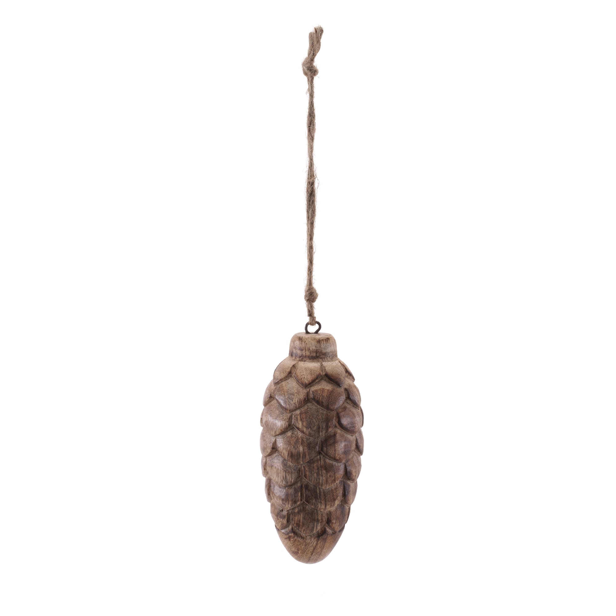 Melrose Wooden Pinecone Ornaments Set
