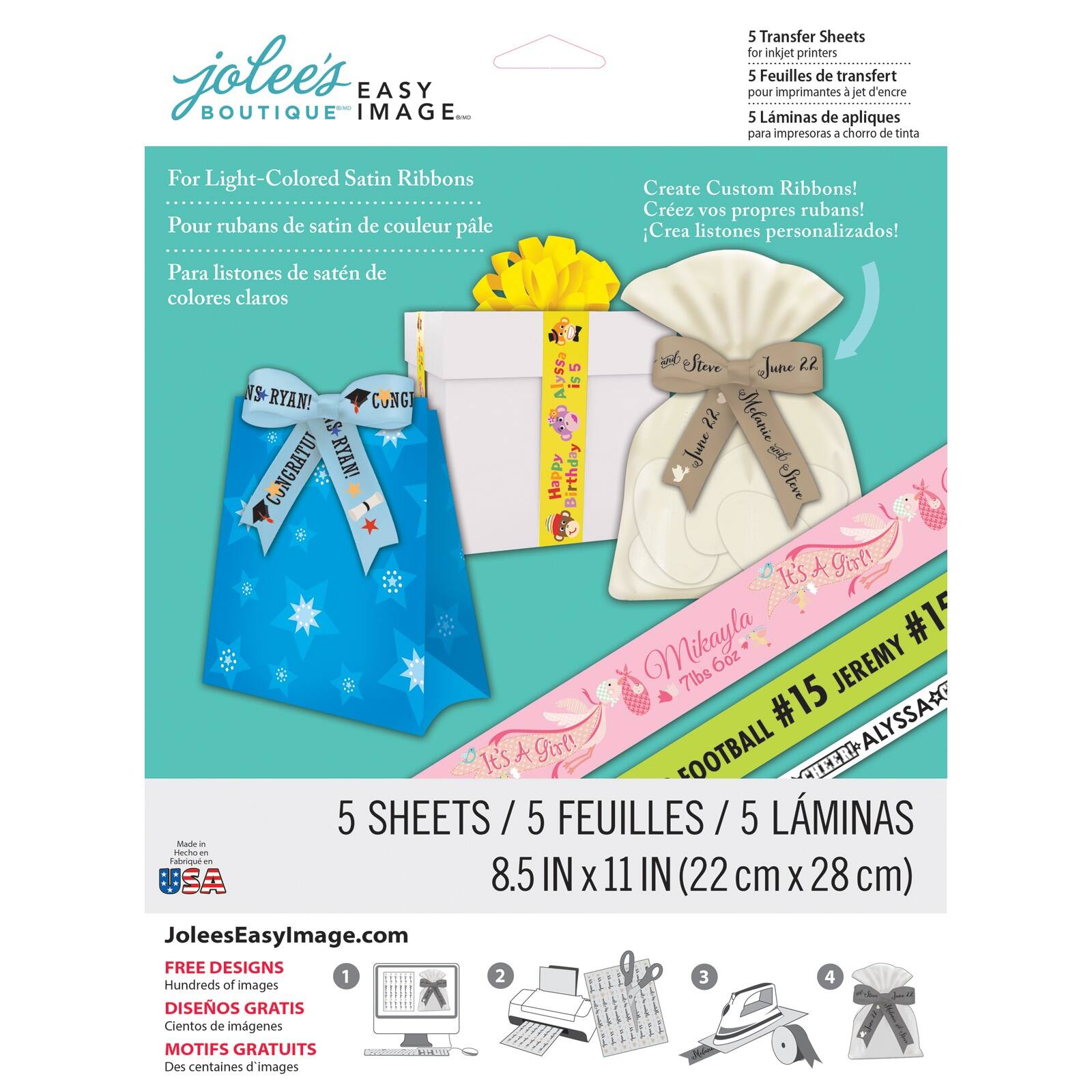 Jolee’s Boutique® 8.5" x 11" Easy Image Transfer Sheets, 5ct.