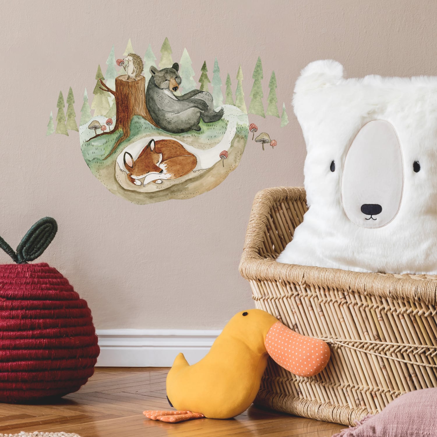 RoomMates Fox & Friends Peel & Stick Giant Wall Decal Set