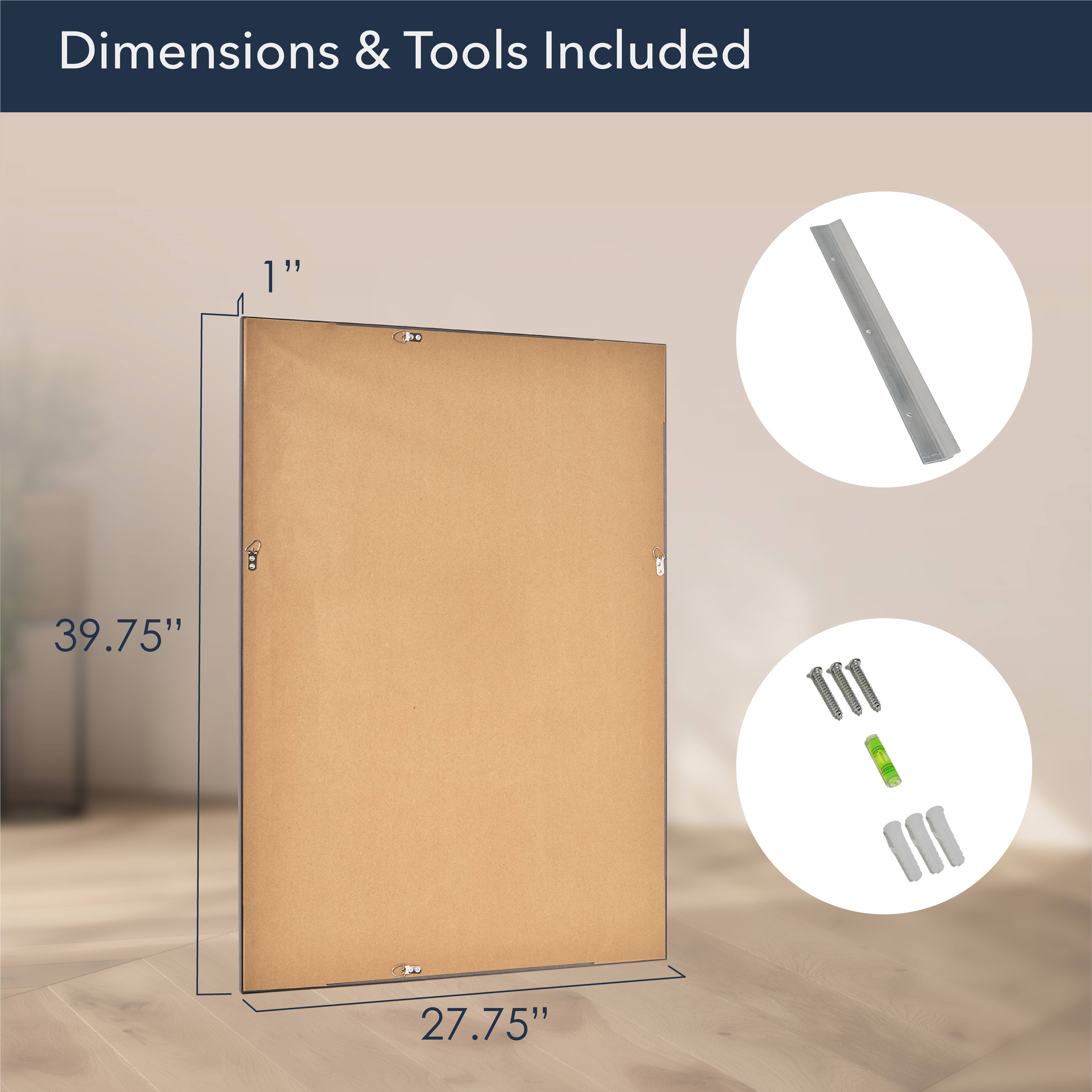 Head West® Oil Rubbed Bronze Rectangular Framed Vanity Wall Mirror