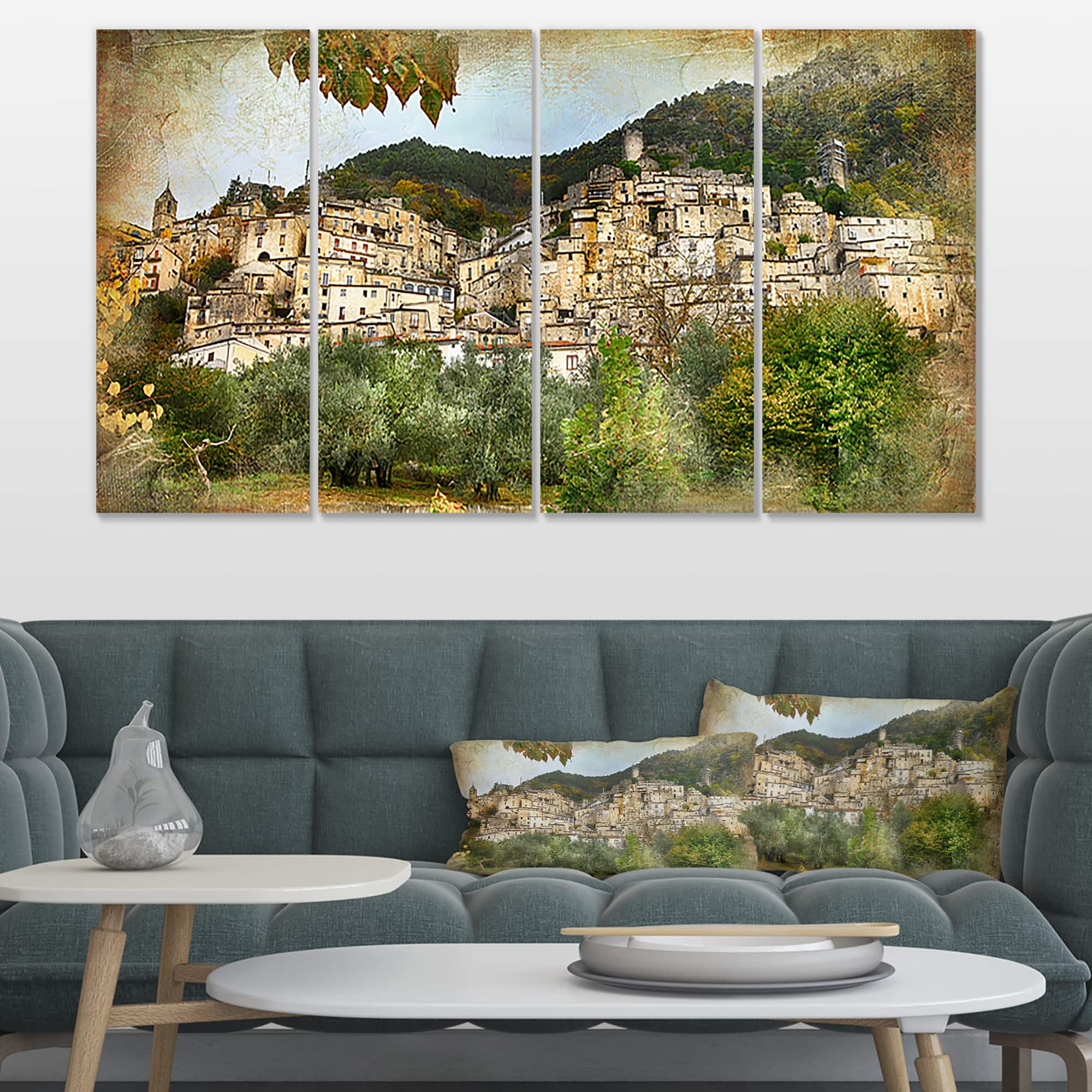 Designart - Old Italian Villages - Landscape Photography Canvas Art Print