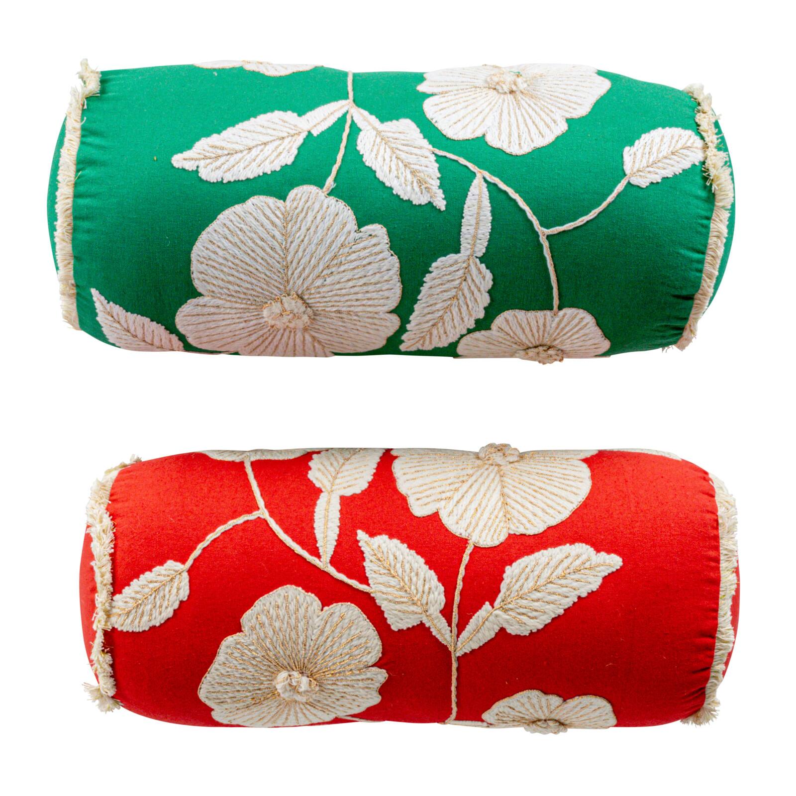 Hello Honey® Enchanted Garden Embroidered Bolster Pillow Set