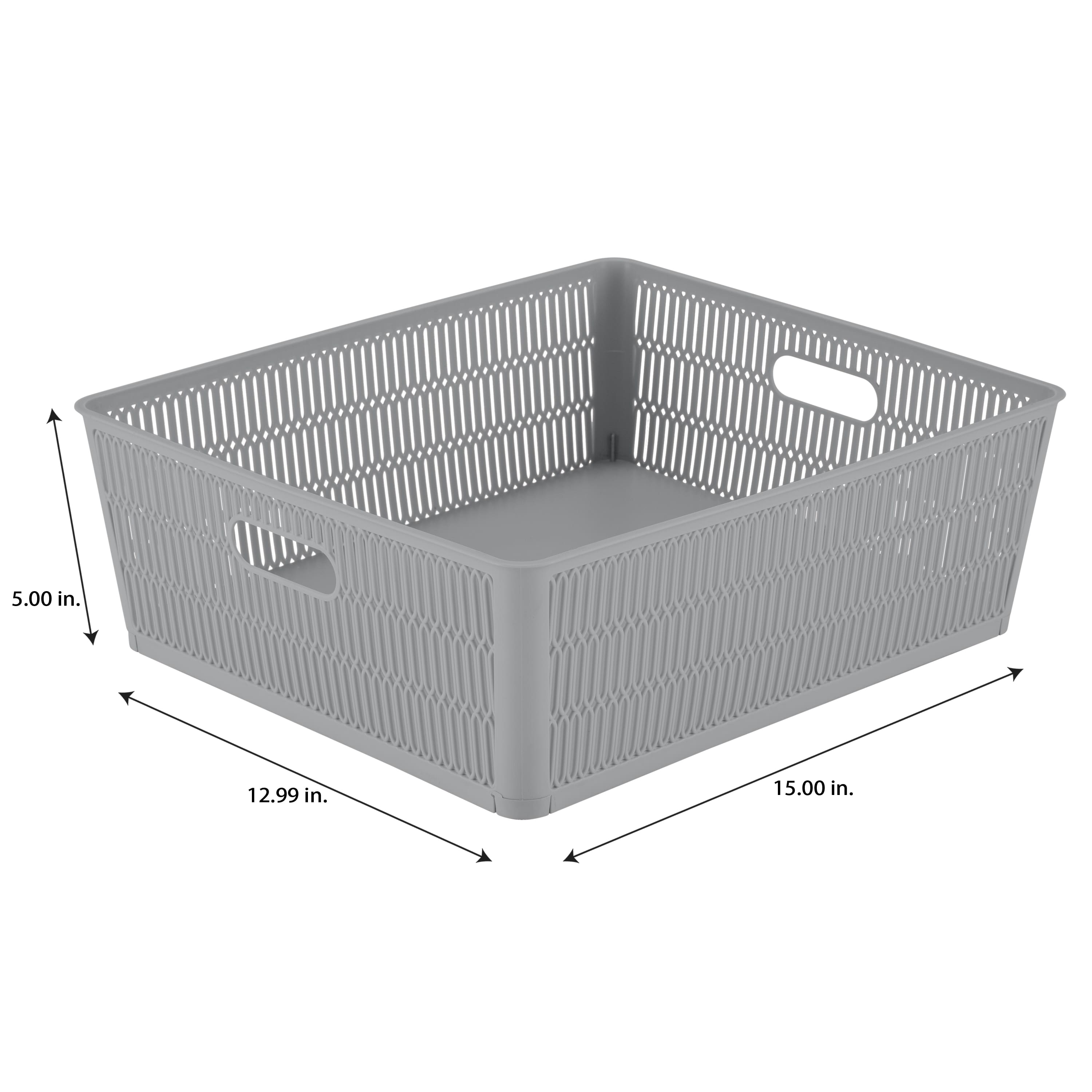 Simplify Slide 2 Stack It Shallow Tote Baskets, 2ct.