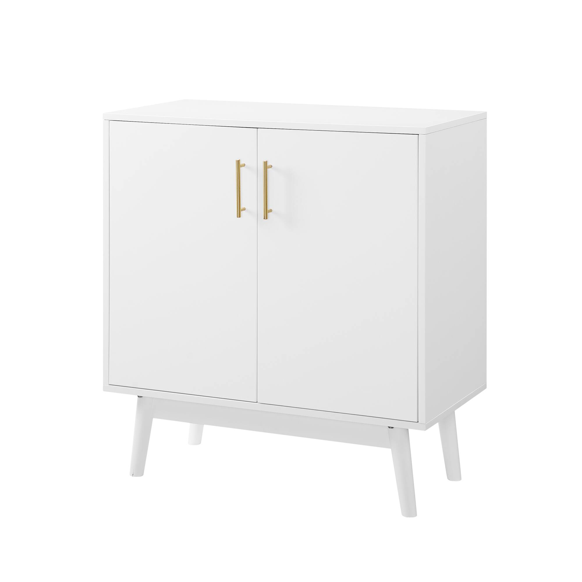 Walker Edison White Mid-Century Modern Accent Cabinet