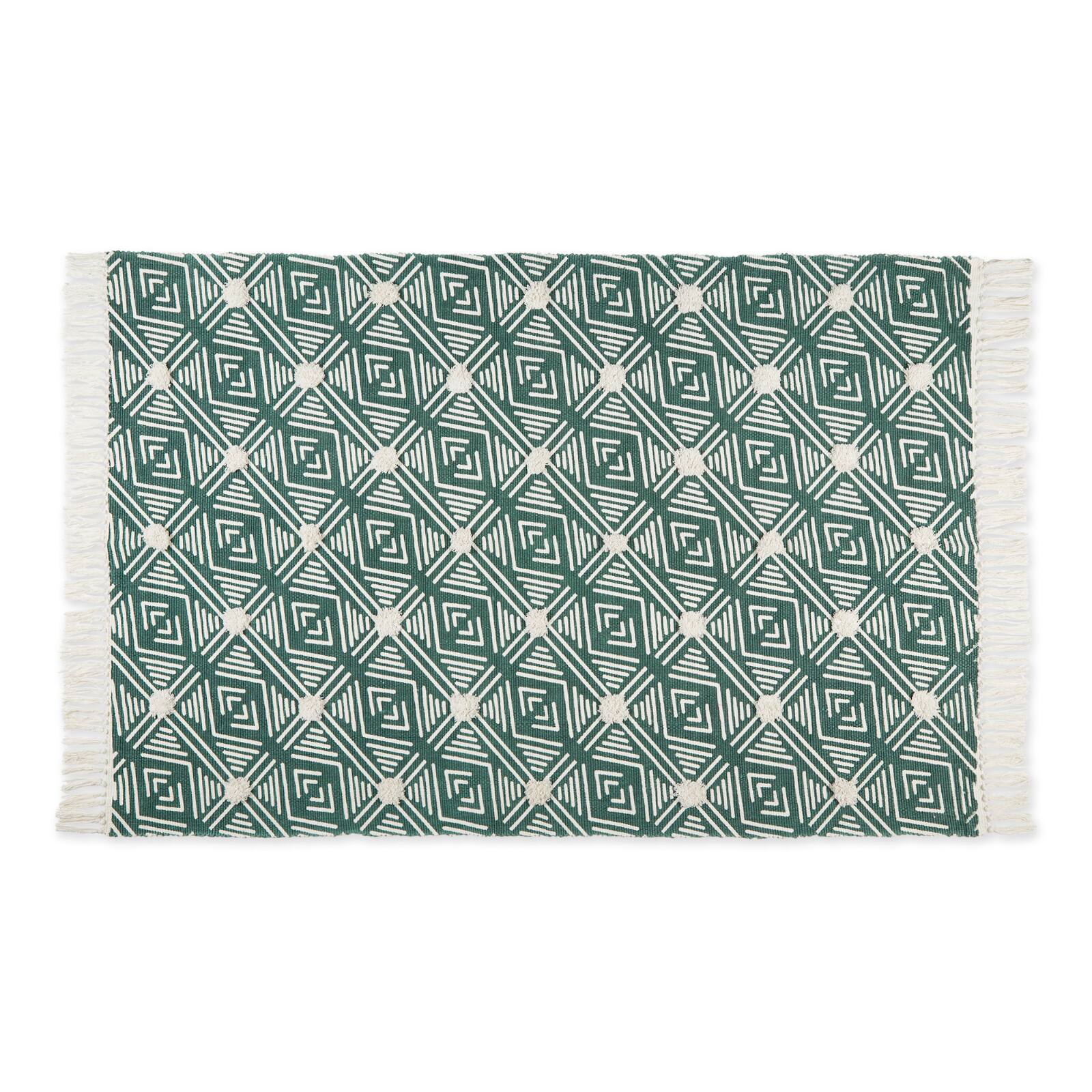DII® Diamond Textured Hand-Loomed Shag Rug