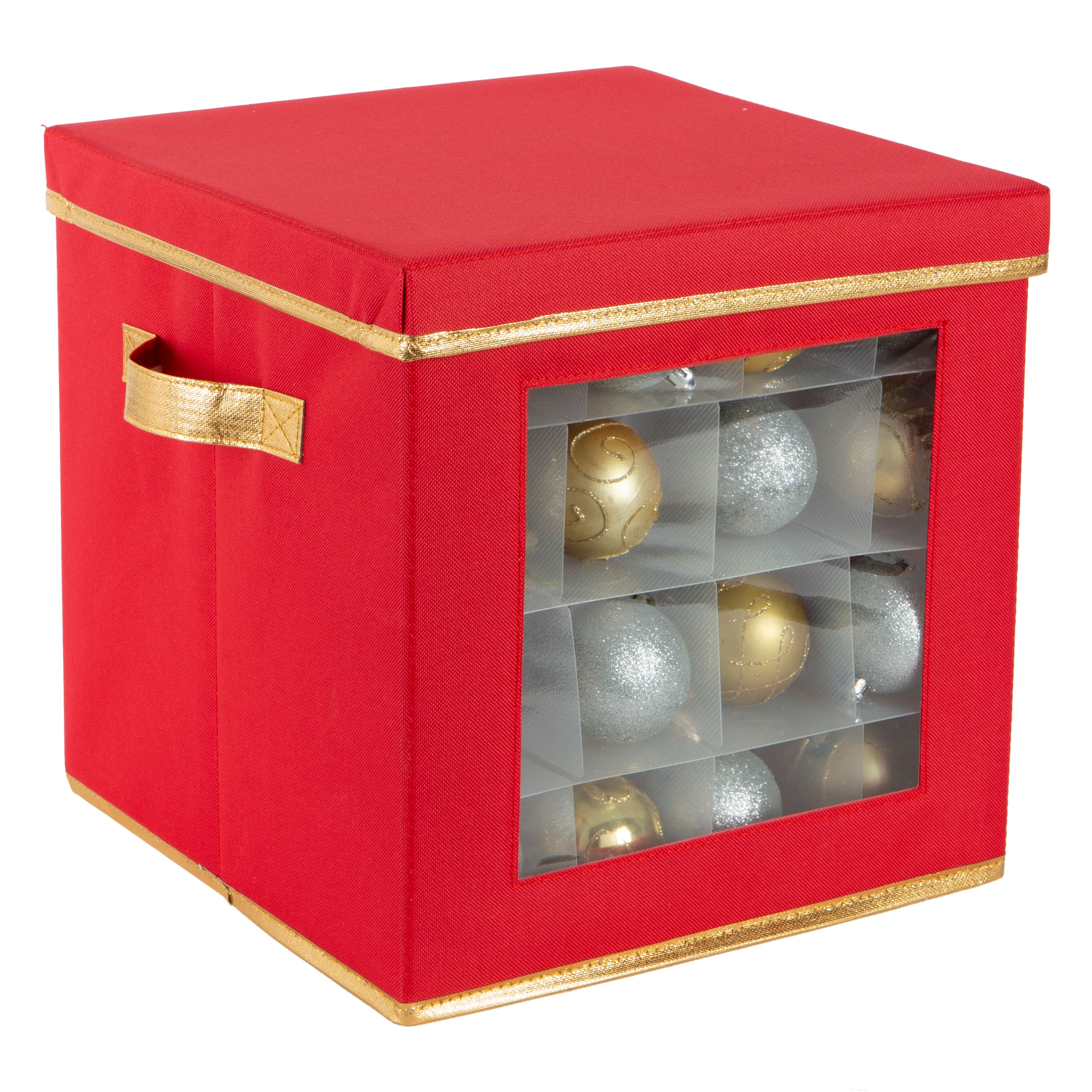Simplify Small Ornament Storage Box with See-Through Window