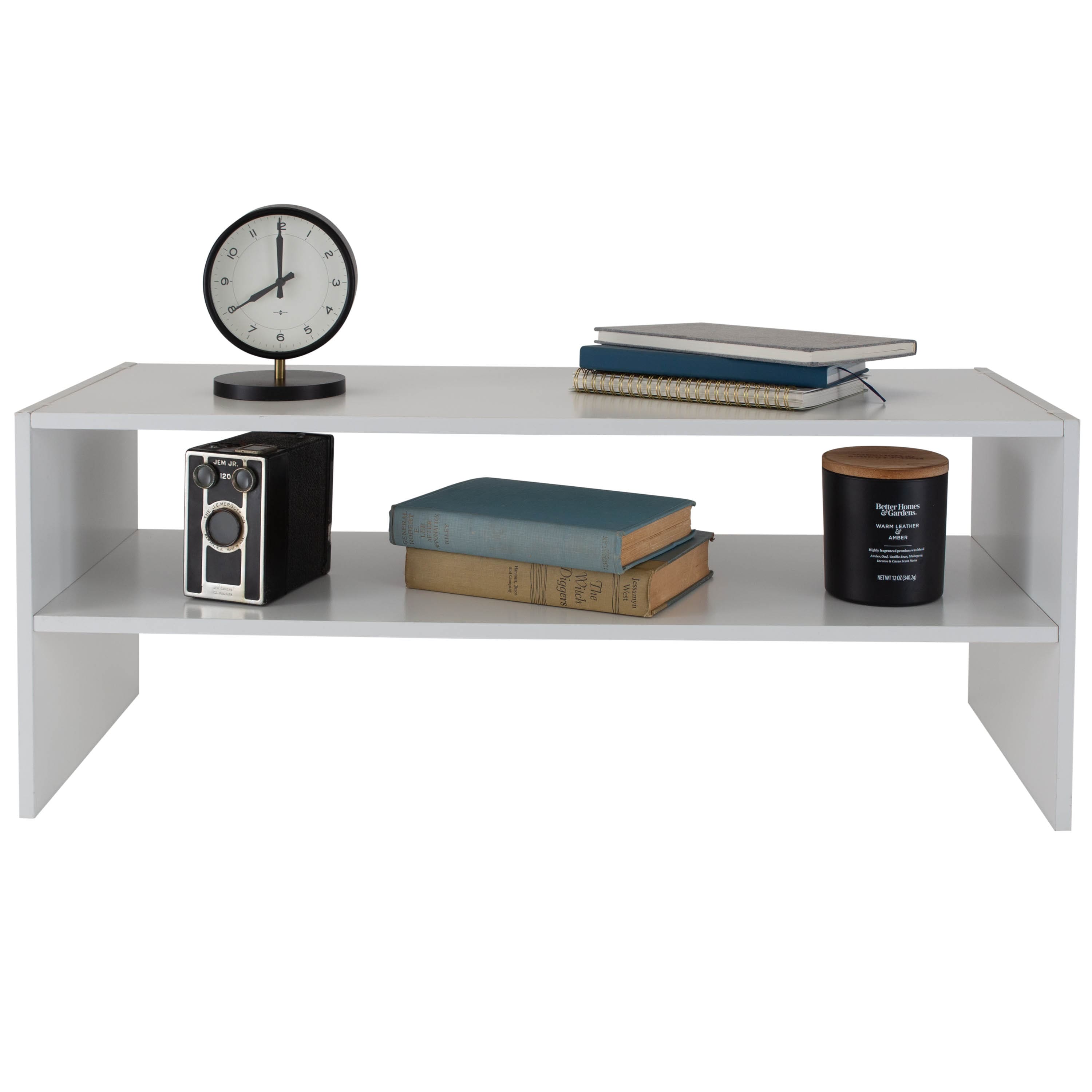 Organize It All White 2 Shelf Stackable Shoe Rack