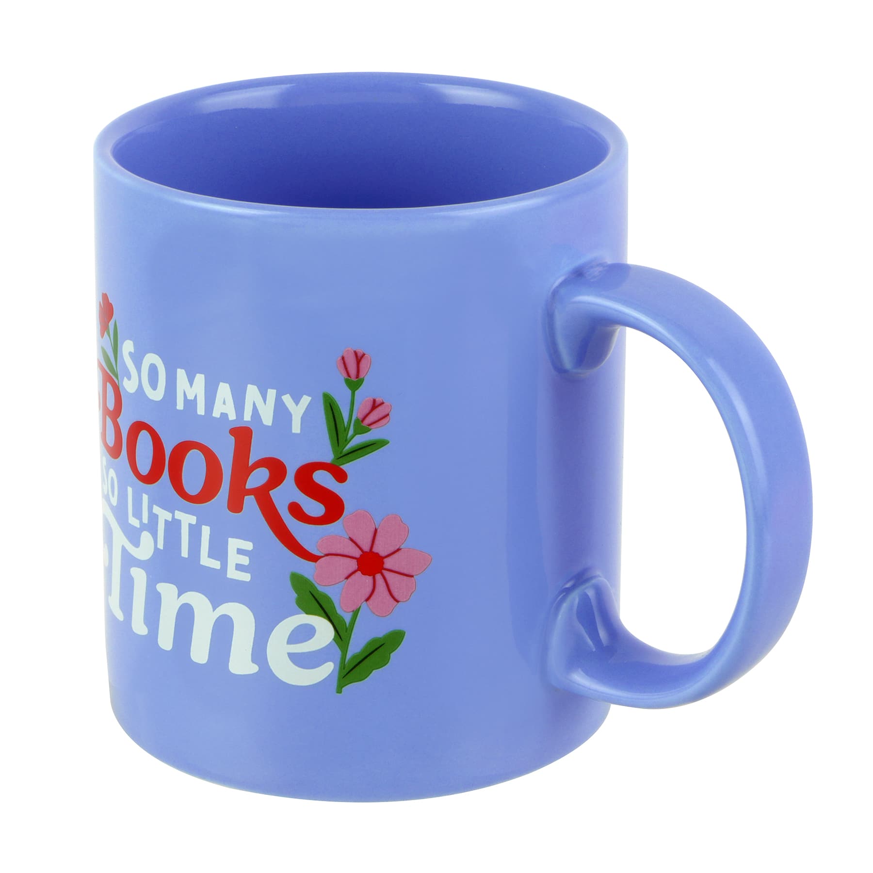 3.75" Blue So Many Books Ceramic Mug by Fab Finds