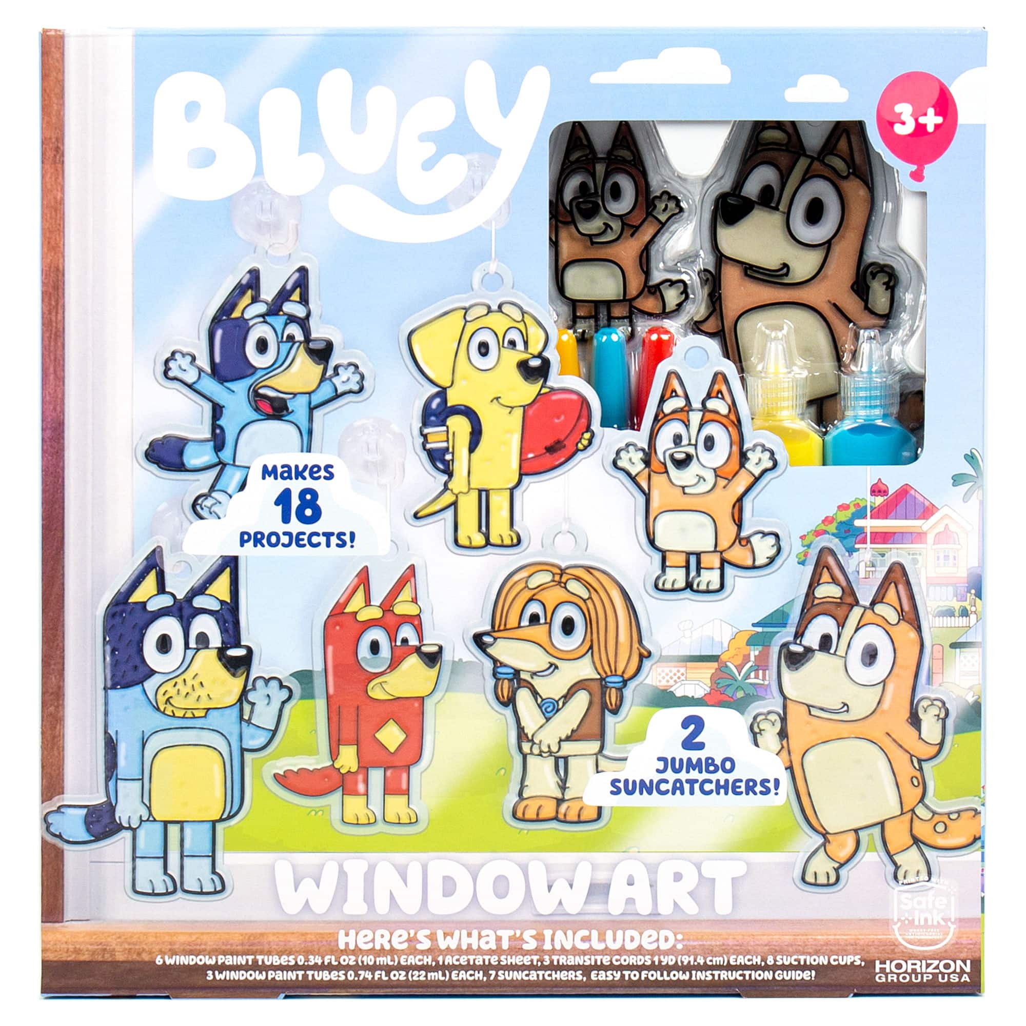 Bluey Window Art Kit