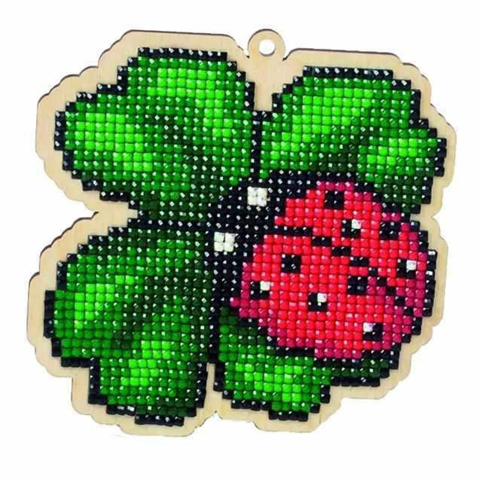 Crafting Spark Ladybug Diamond Painting on Plywood Kit
