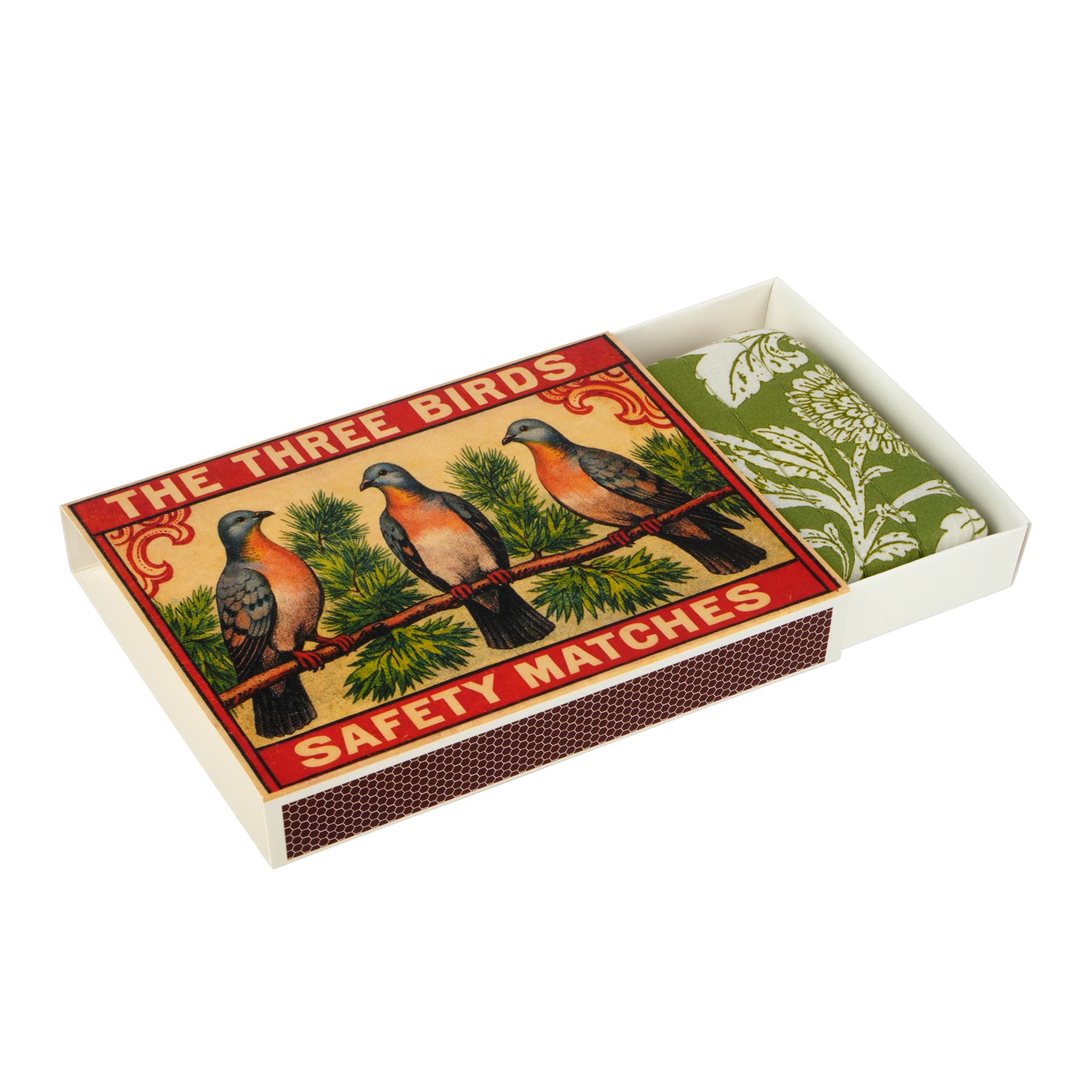 6.5" Printed Cotton Pouch with Gift Matchbox