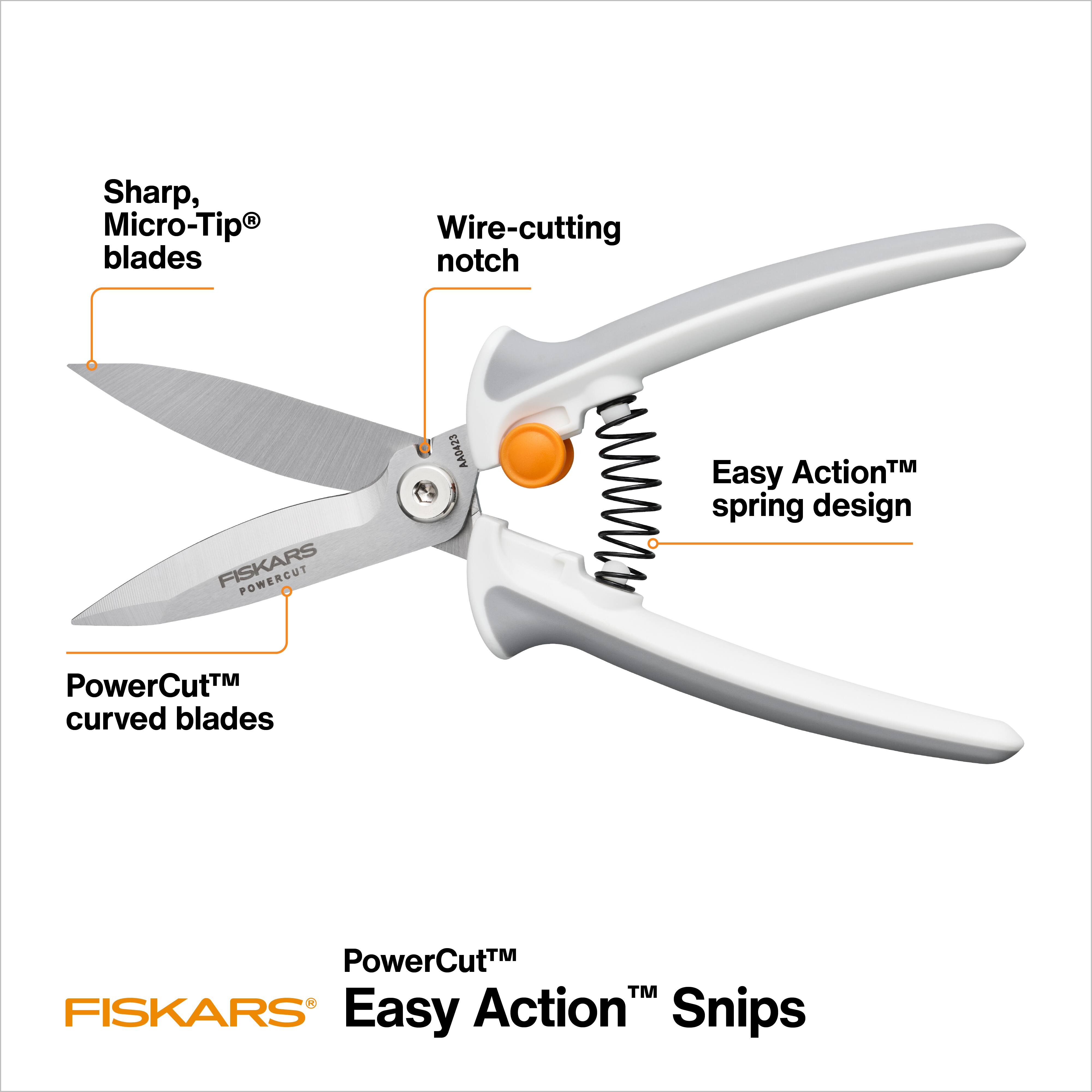 6 Pack: Fiskars® PowerCut™ Easy Action™ 8" Snips