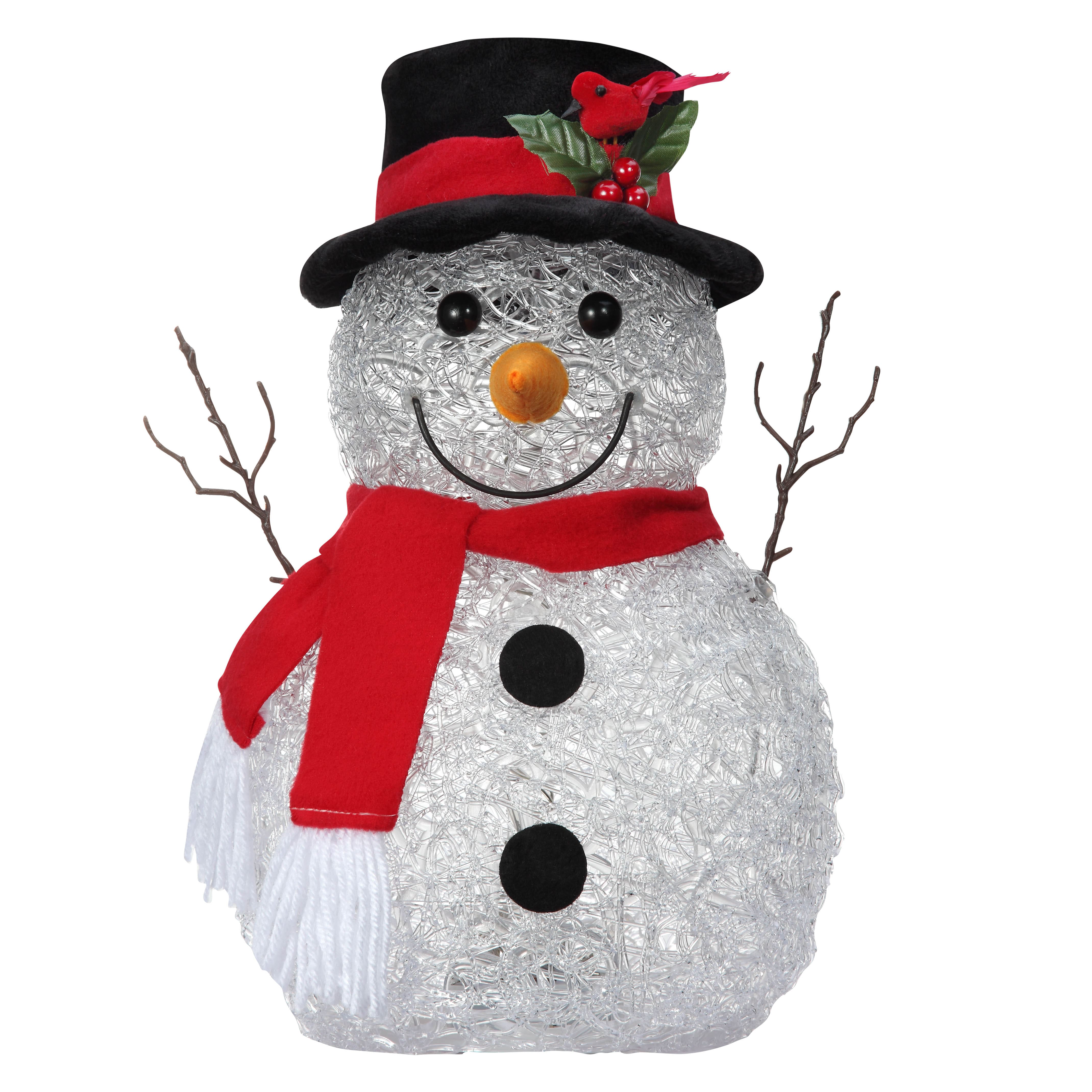 Haute Decor 14" Happy Snowman Pre-Lit LED Tabletop Décor